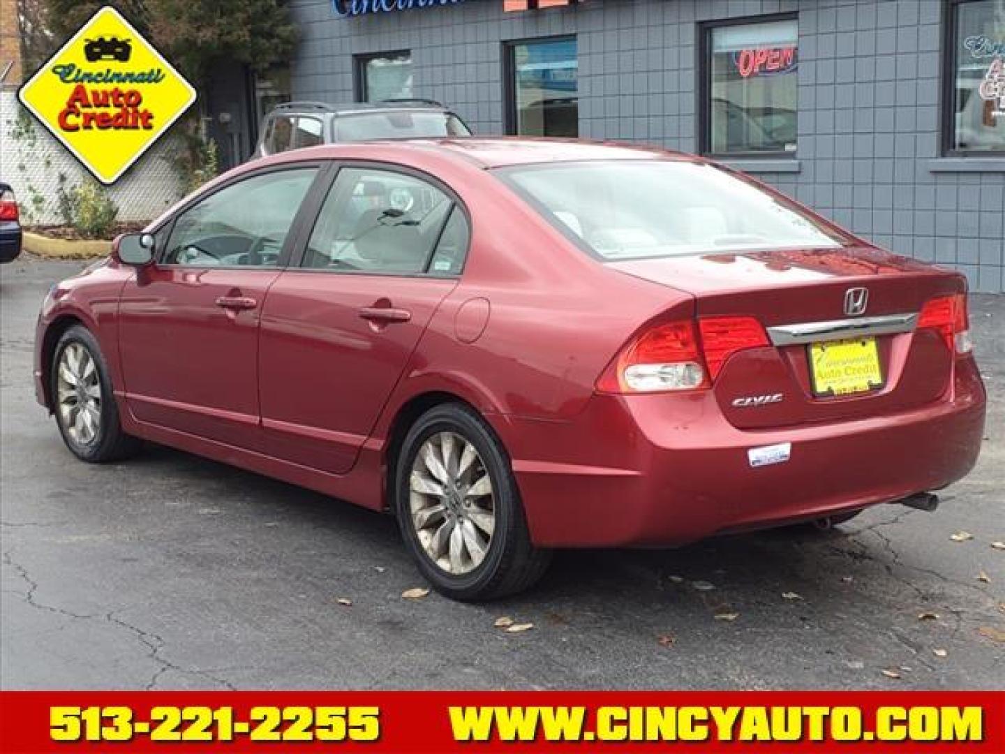 2009 Dk. Red Honda Civic EX (1HGFA16879L) with an 1.8L 1.8L I4 140hp 128ft. lbs. Fuel Injected engine, 5-Speed Automatic transmission, located at 2813 Gilbert Avenue, Cincinnati, OH, 45206, (513) 221-2255, 39.130219, -84.489189 - Photo#2