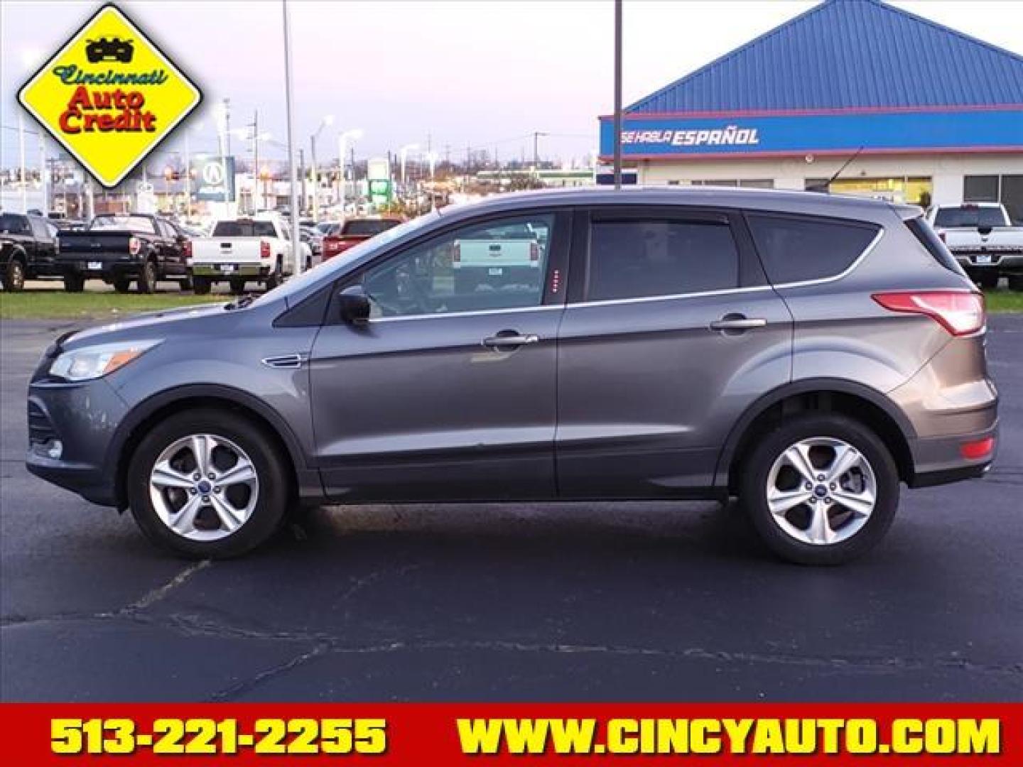 2014 Sterling Gray Metallic Uj Ford Escape SE (1FMCU0G95EU) with an 2.0L EcoBoost 2.0L Turbo I4 240hp 270ft. lbs. Direct Injection engine, 6-Speed Shiftable Automatic transmission, located at 5489 Dixie Highway, Fairfield, OH, 45014, (513) 221-2255, 39.333084, -84.523834 - Photo#0