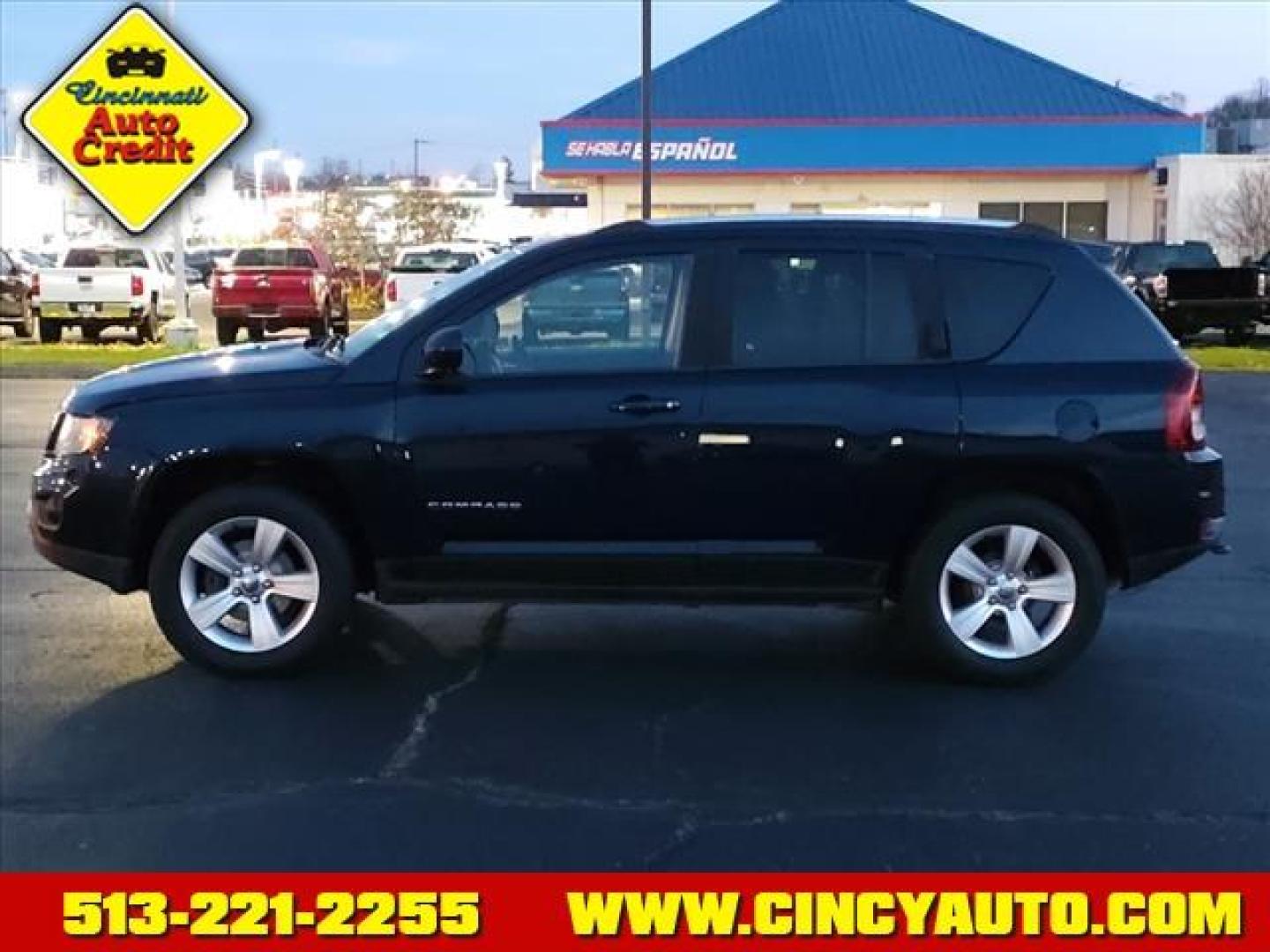 2014 Black Clear Coat Px8 Jeep Compass Latitude (1C4NJDEB9ED) with an 2.4L 2.4L I4 172hp 165ft. lbs. Sequential Multiport Fuel Injection engine, CVT transmission, located at 5489 Dixie Highway, Fairfield, OH, 45014, (513) 221-2255, 39.333084, -84.523834 - Photo#1