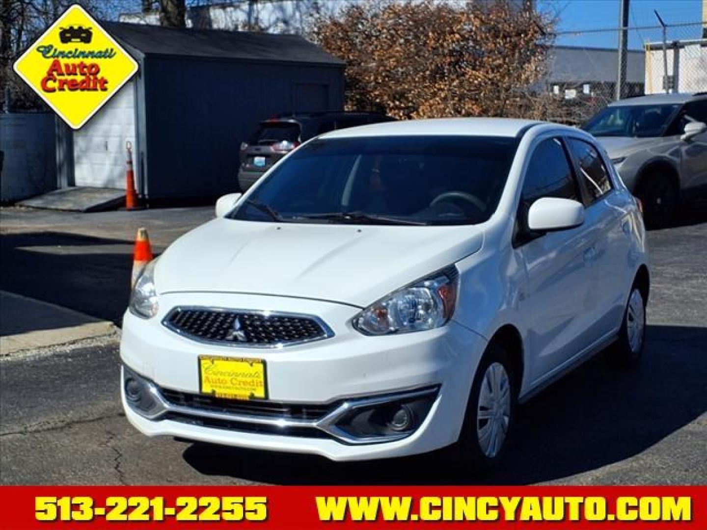 2019 Pearl White W54 Mitsubishi Mirage ES (ML32A3HJXKH) with an 1.2L 1.2L I3 78hp 74ft. lbs. Sequential Multiport Fuel Injection engine, CVT transmission, located at 2813 Gilbert Avenue, Cincinnati, OH, 45206, (513) 221-2255, 39.130219, -84.489189 - Photo#0