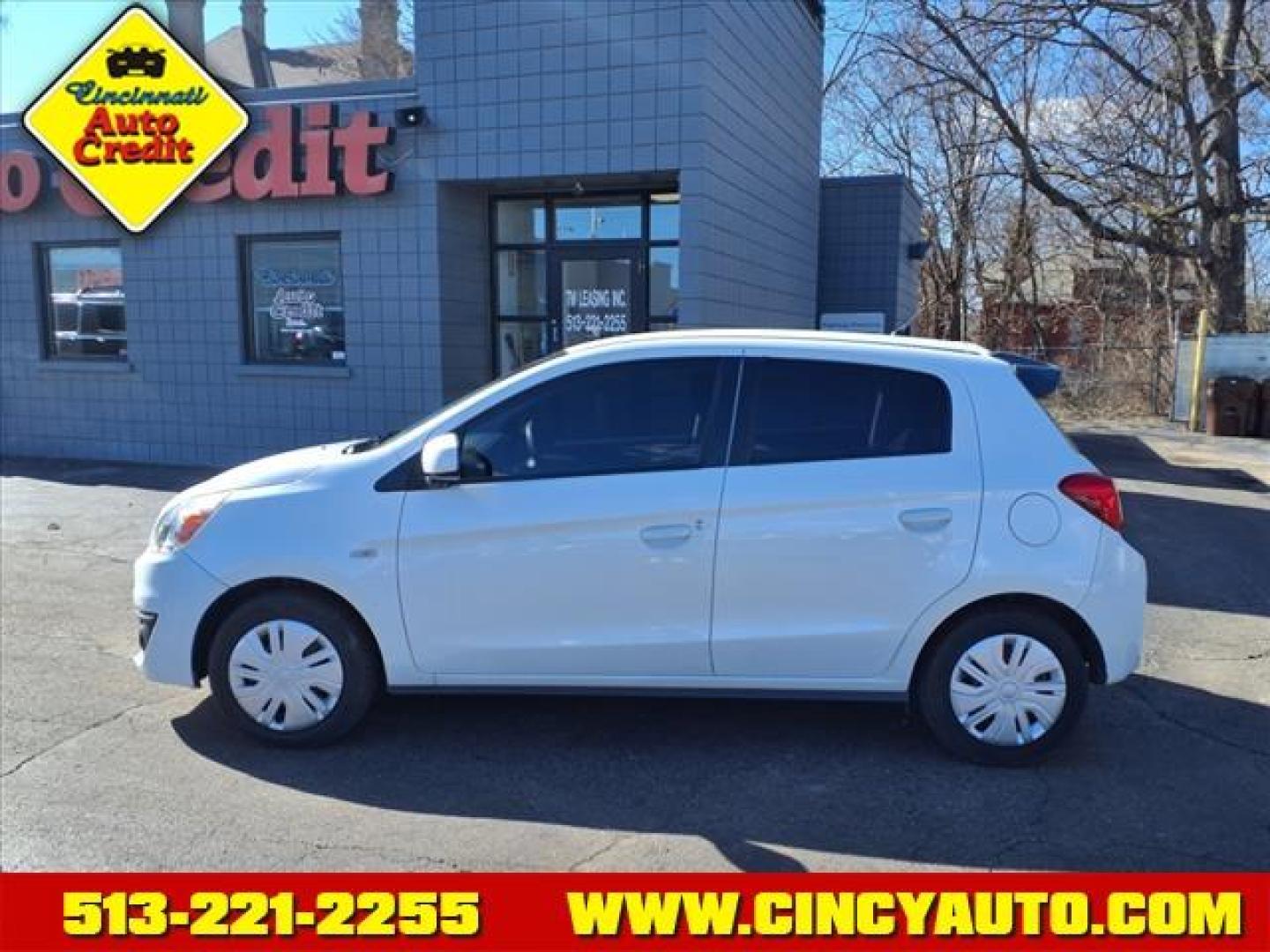 2019 Pearl White W54 Mitsubishi Mirage ES (ML32A3HJXKH) with an 1.2L 1.2L I3 78hp 74ft. lbs. Sequential Multiport Fuel Injection engine, CVT transmission, located at 2813 Gilbert Avenue, Cincinnati, OH, 45206, (513) 221-2255, 39.130219, -84.489189 - Photo#1