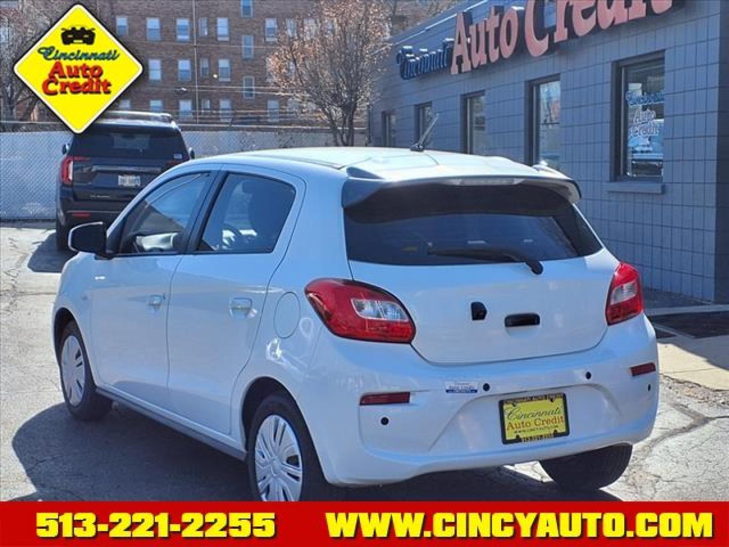 2019 Pearl White W54 Mitsubishi Mirage ES (ML32A3HJXKH) with an 1.2L 1.2L I3 78hp 74ft. lbs. Sequential Multiport Fuel Injection engine, CVT transmission, located at 2813 Gilbert Avenue, Cincinnati, OH, 45206, (513) 221-2255, 39.130219, -84.489189 - Photo#2