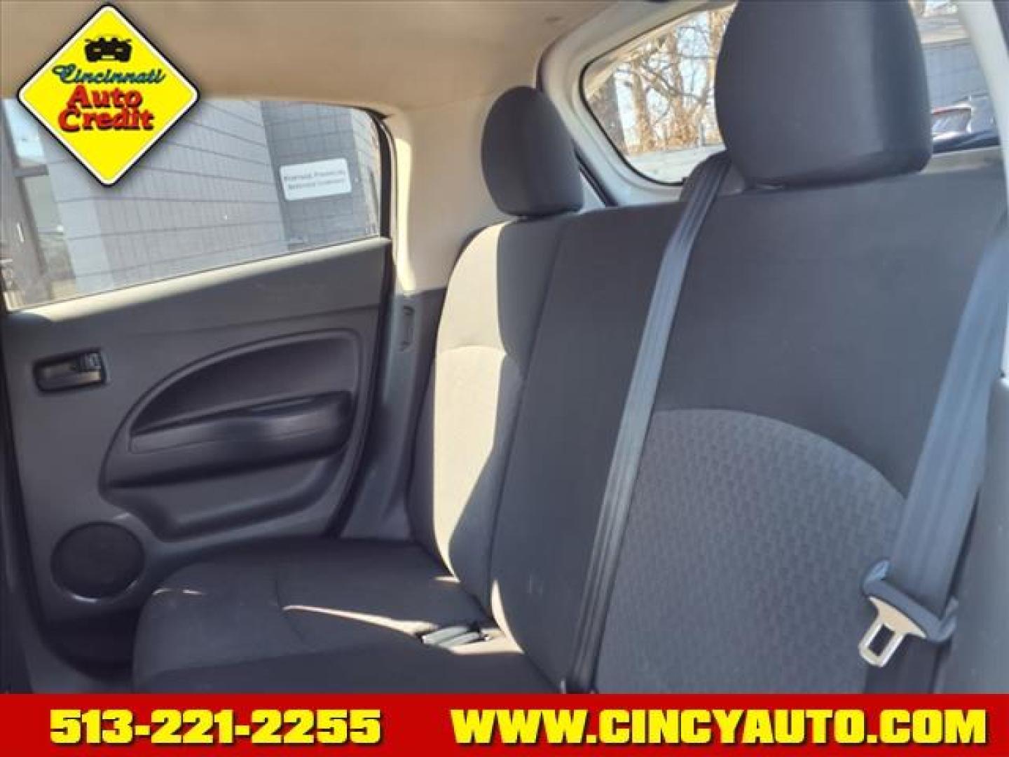 2019 Pearl White W54 Mitsubishi Mirage ES (ML32A3HJXKH) with an 1.2L 1.2L I3 78hp 74ft. lbs. Sequential Multiport Fuel Injection engine, CVT transmission, located at 2813 Gilbert Avenue, Cincinnati, OH, 45206, (513) 221-2255, 39.130219, -84.489189 - Photo#4