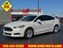 2015 Oxford White Ford Fusion SE (3FA6P0H70FR) with an 2.5L 2.5L I4 175hp 175ft. lbs. Sequential Multiport Fuel Injection engine, 6-Speed Shiftable Automatic transmission, located at 5489 Dixie Highway, Fairfield, OH, 45014, (513) 221-2255, 39.333084, -84.523834 - Photo#0