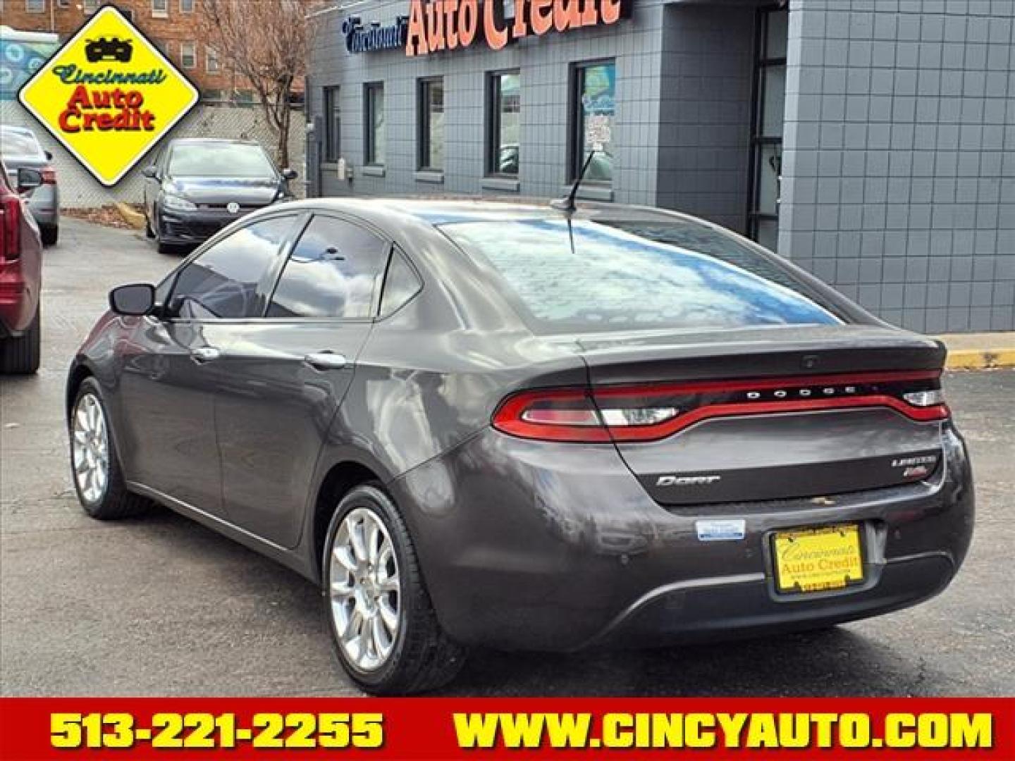 2014 Maximum Steel Metallic Clear Coat Par Dodge Dart Limited (1C3CDFCB9ED) with an 2.4L Tigershark 2.4L I4 184hp 171ft. lbs. Sequential Multiport Fuel Injection engine, 6-Speed Shiftable Automatic transmission, located at 2813 Gilbert Avenue, Cincinnati, OH, 45206, (513) 221-2255, 39.130219, -84.489189 - Photo#2