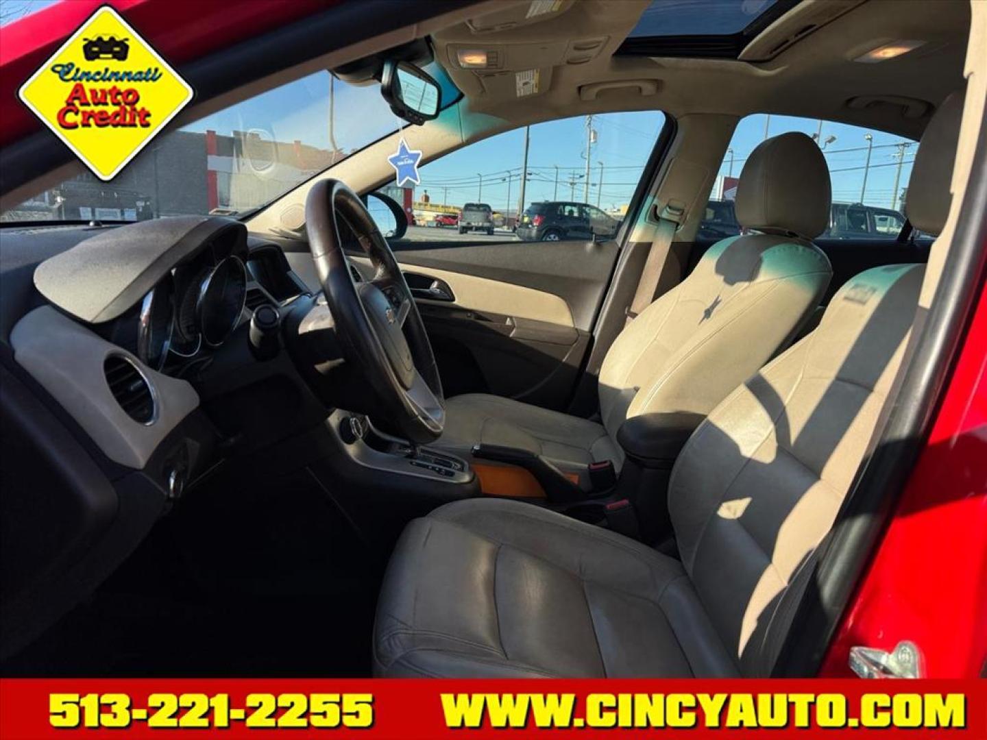 2015 Red Hot Chevrolet Cruze LTZ Auto (1G1PG5SB2F7) with an 1.4L Ecotec 1.4L Turbo I4 138hp 148ft. lbs. Sequential Multiport Fuel Injection engine, 6-Speed Shiftable Automatic w/Overdrive transmission, located at 5489 Dixie Highway, Fairfield, OH, 45014, (513) 221-2255, 39.333084, -84.523834 - Photo#5