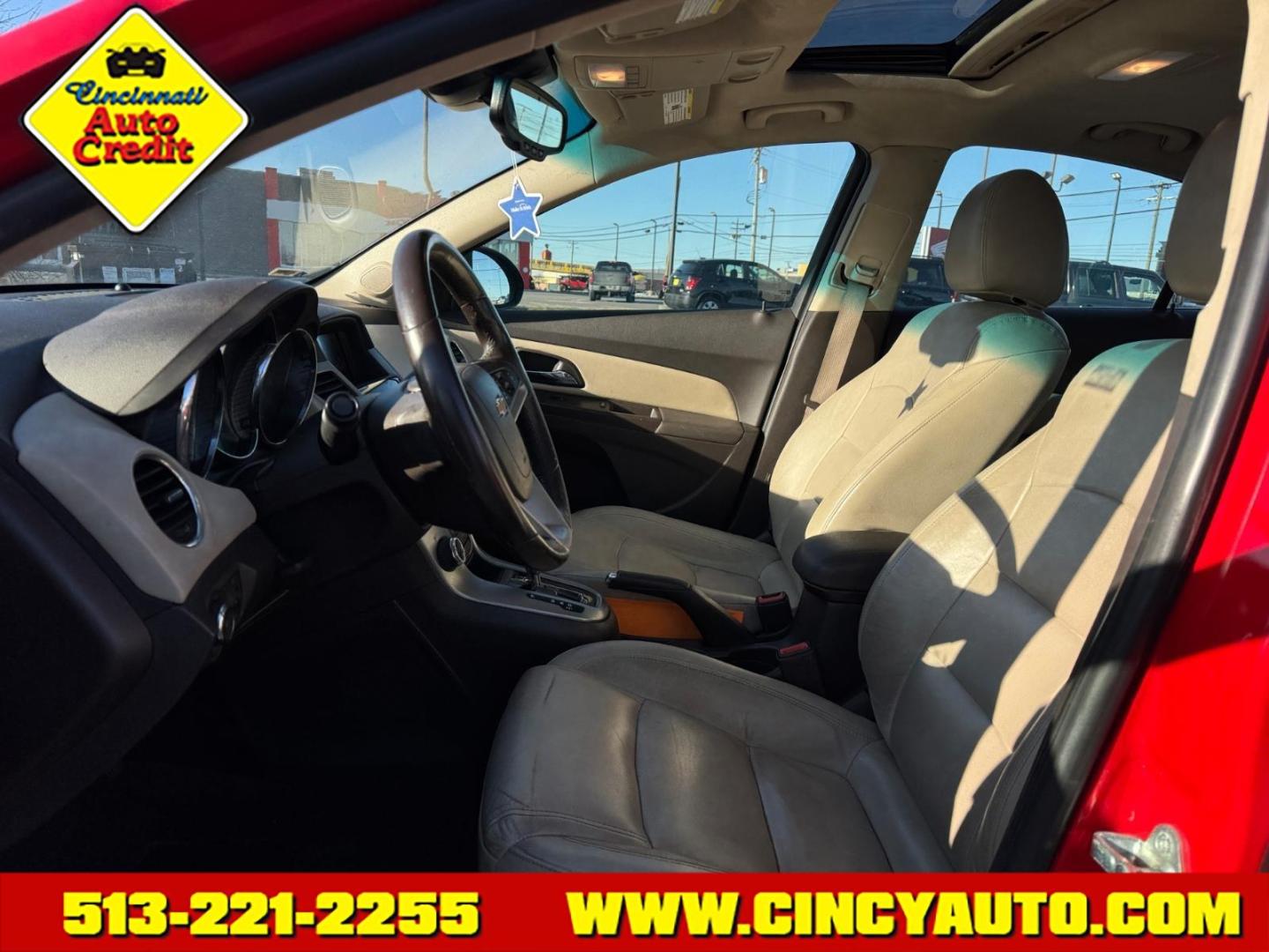 2015 Red Hot Chevrolet Cruze LTZ Auto (1G1PG5SB2F7) with an 1.4L Ecotec 1.4L Turbo I4 138hp 148ft. lbs. Sequential Multiport Fuel Injection engine, 6-Speed Shiftable Automatic w/Overdrive transmission, located at 5489 Dixie Highway, Fairfield, OH, 45014, (513) 221-2255, 39.333084, -84.523834 - Photo#5