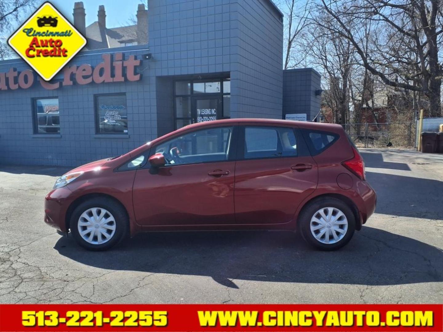 2016 Cayenne Red Nah Nissan Versa Note SV (3N1CE2CP3GL) with an 1.6L 1.6L I4 109hp 107ft. lbs. Sequential Multiport Fuel Injection engine, CVT transmission, located at 2813 Gilbert Avenue, Cincinnati, OH, 45206, (513) 221-2255, 39.130219, -84.489189 - Photo#1