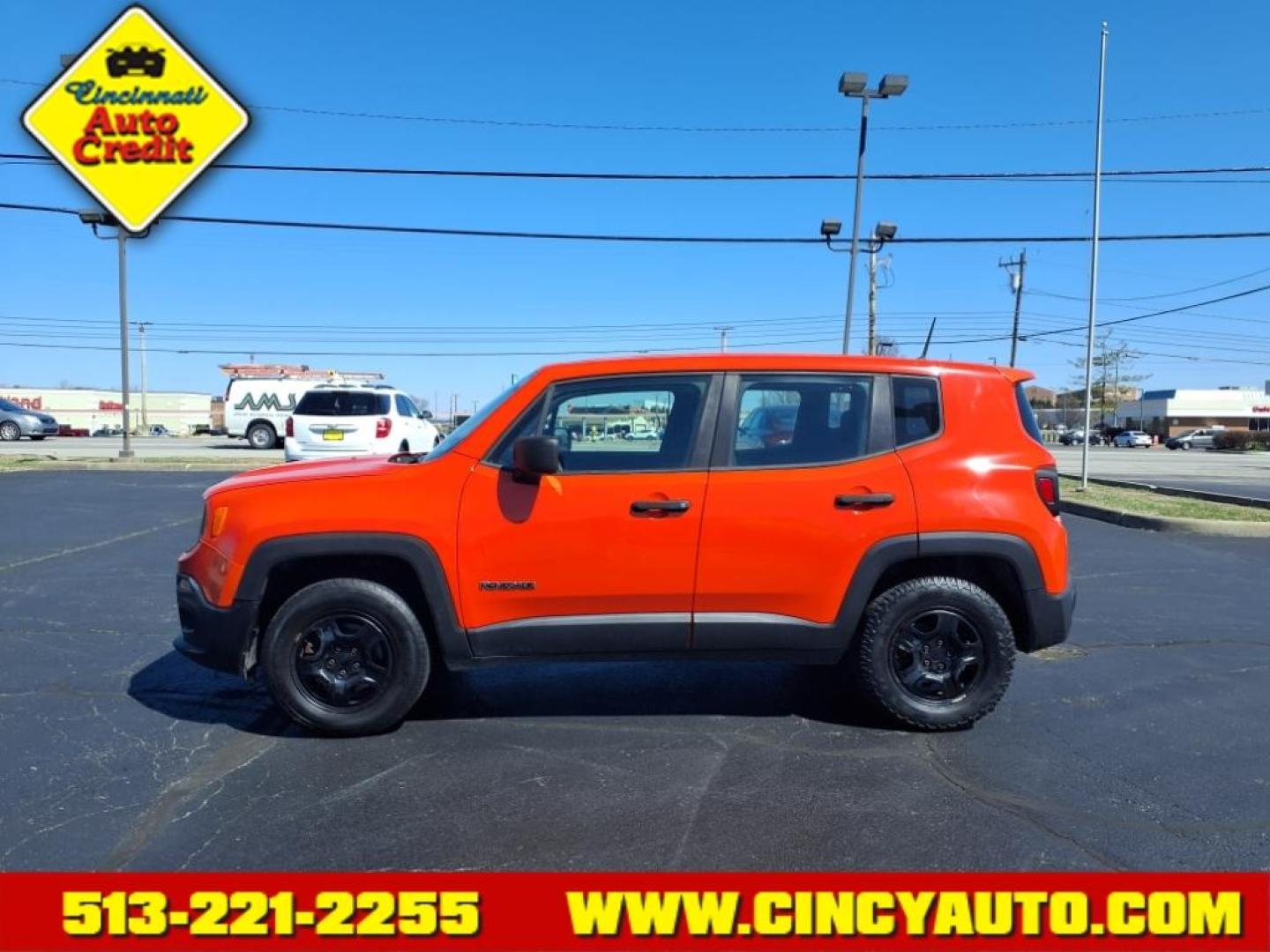 2015 Omaha Orange Pkp Jeep Renegade Sport (ZACCJBAT9FP) with an 2.4L 2.4L I4 180hp 175ft. lbs. Fuel Injected engine, 9-Speed Shiftable Automatic transmission, located at 5489 Dixie Highway, Fairfield, OH, 45014, (513) 221-2255, 39.333084, -84.523834 - Photo#1