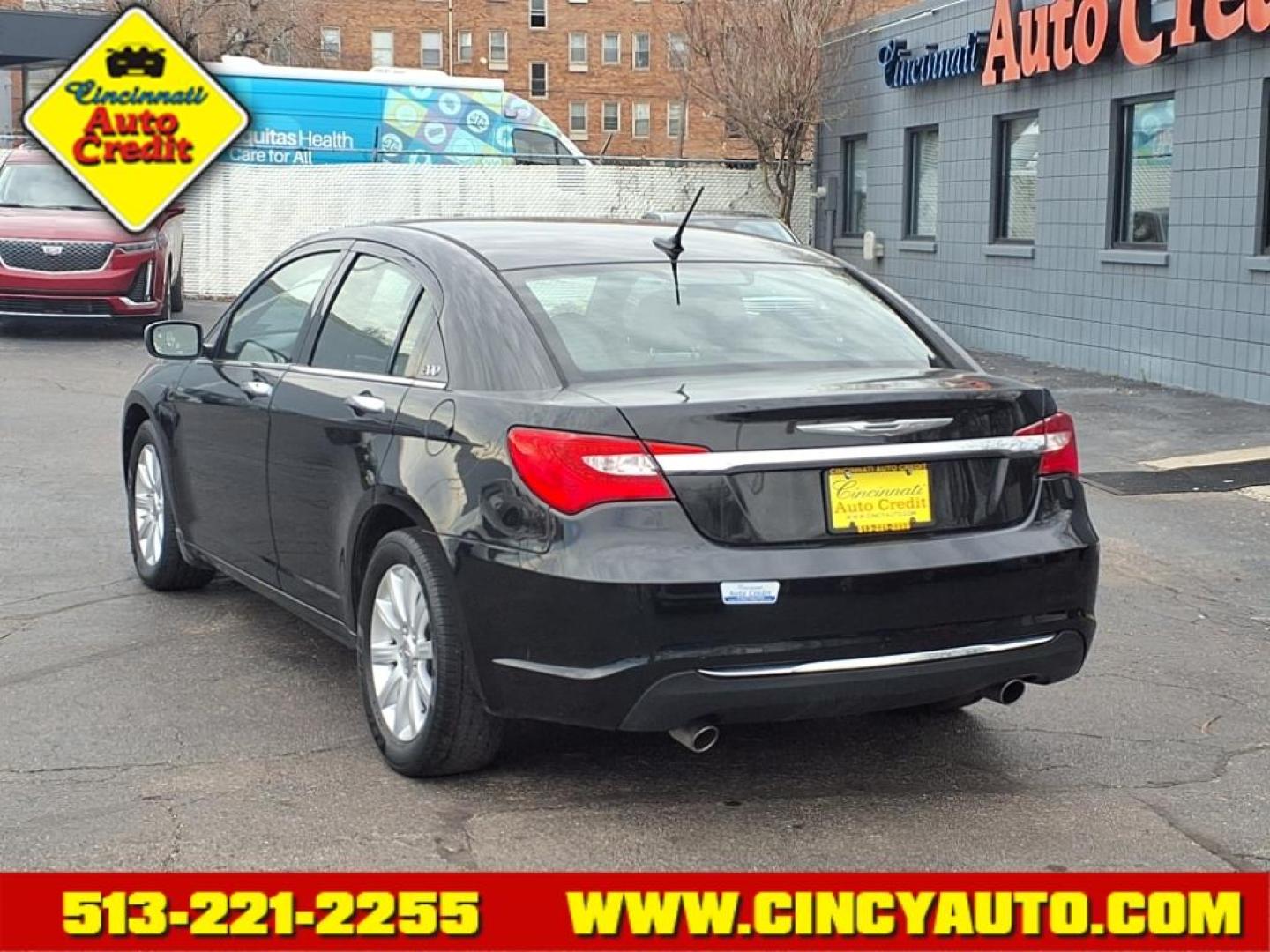 2013 Black Clear Coat Px8 Chrysler 200 Limited (1C3CCBCG7DN) with an 3.6L Pentastar 3.6L Flex Fuel V6 283hp 260ft. lbs. Sequential Multiport Fuel Injection engine, 6-Speed Shiftable Automatic transmission, located at 2813 Gilbert Avenue, Cincinnati, OH, 45206, (513) 221-2255, 39.130219, -84.489189 - Photo#2