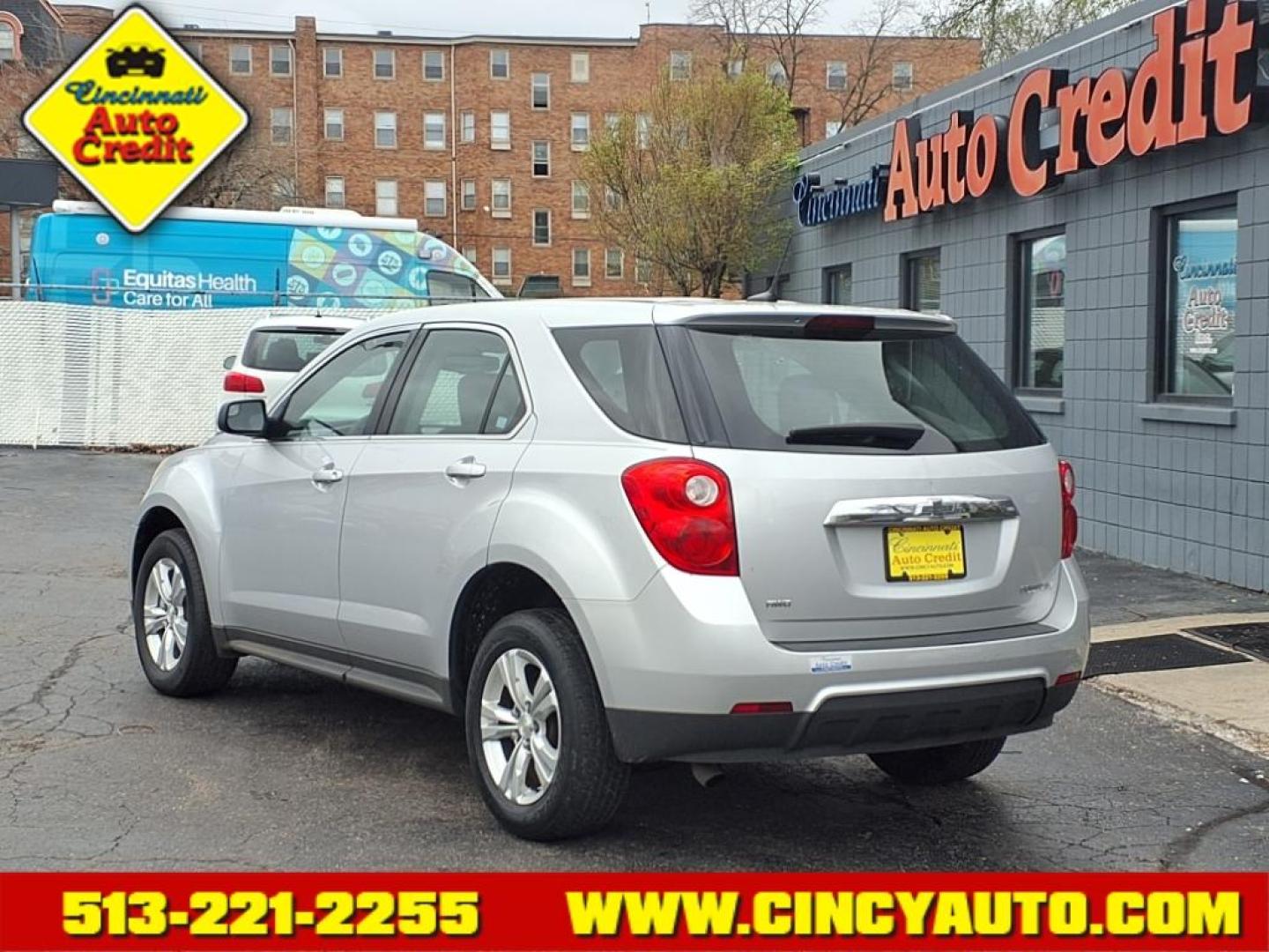 2014 Silver Ice Metallic Gan Chevrolet Equinox LS (2GNFLEEK7E6) with an 2.4L 2.4L I4 182hp 172ft. lbs. Direct Injection engine, 6-Speed Shiftable Automatic transmission, located at 2813 Gilbert Avenue, Cincinnati, OH, 45206, (513) 221-2255, 39.130219, -84.489189 - Photo#2
