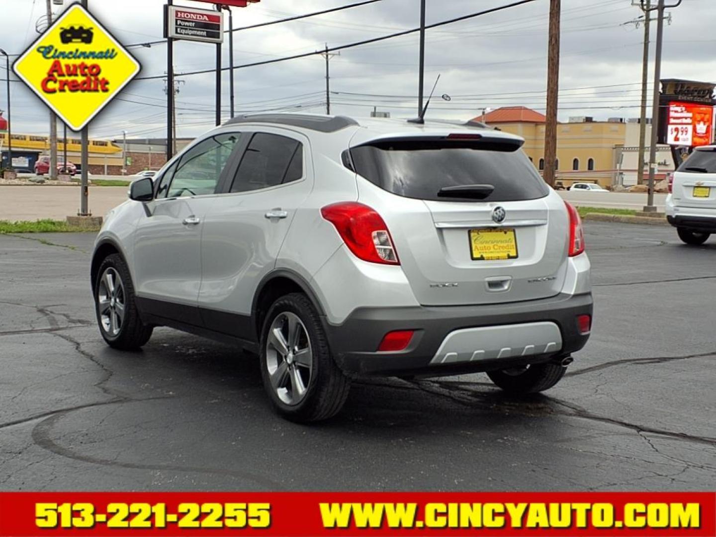 2014 Quicksilver Metallic Gan Buick Encore Convenience (KL4CJBSB6EB) with an 1.4L Ecotec 1.4L Turbo I4 138hp 148ft. lbs. Sequential Multiport Fuel Injection engine, 6-Speed Shiftable Automatic transmission, located at 5489 Dixie Highway, Fairfield, OH, 45014, (513) 221-2255, 39.333084, -84.523834 - Photo#2