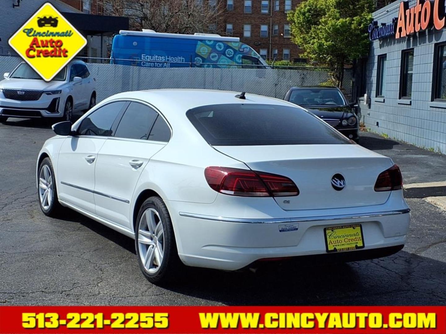 2016 Pure White 0q0q Volkswagen CC 2.0T Sport PZEV (WVWBP7ANXGE) with an 2.0L 2.0L Turbo I4 200hp 207ft. lbs. PZEV Direct Injection engine, 6-Speed Double Clutch transmission, located at 2813 Gilbert Avenue, Cincinnati, OH, 45206, (513) 221-2255, 39.130219, -84.489189 - Photo#2