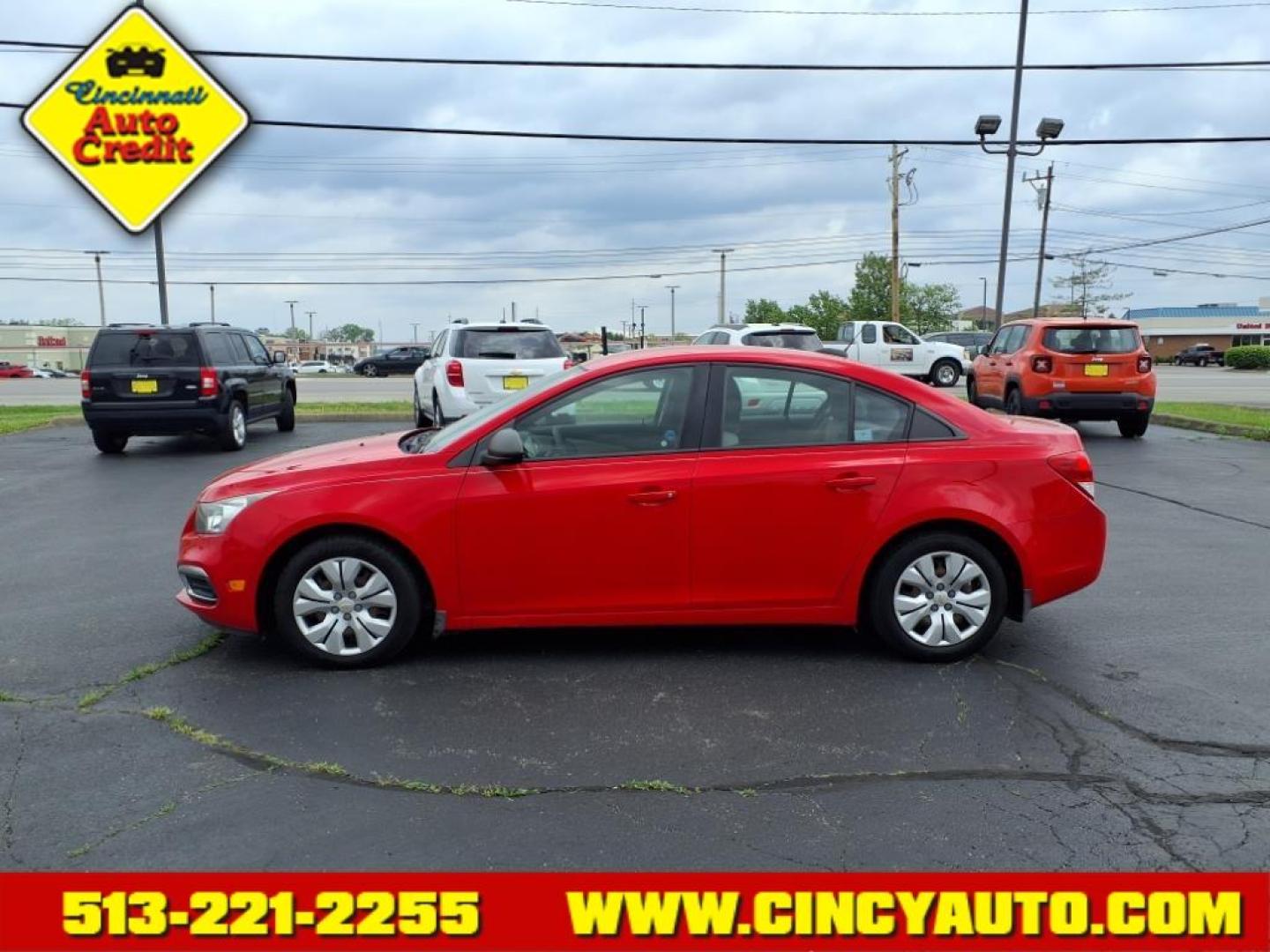 2016 Red Hot G7c Chevrolet Cruze Limited LS Auto (1G1PC5SG8G7) with an 1.8L Ecotec 1.8L I4 138hp 125ft. lbs. PZEV Sequential Multiport Fuel Injection engine, 6-Speed Shiftable Automatic w/Overdrive transmission, located at 5489 Dixie Highway, Fairfield, OH, 45014, (513) 221-2255, 39.333084, -84.523834 - Photo#1