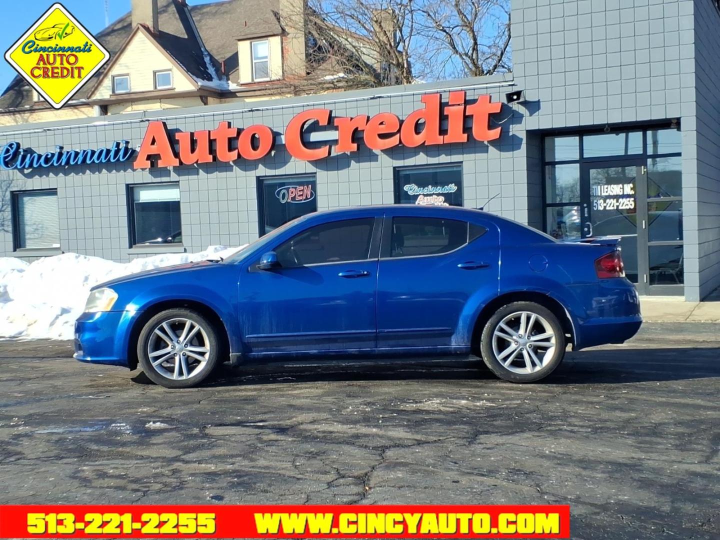 2012 Blue Streak Pearl Coat Dodge Avenger SXT Plus (1C3CDZEG6CN) with an 3.6L Pentastar 3.6L Flex Fuel V6 283hp 260ft. lbs. Sequential Multiport Fuel Injection engine, 6-Speed Shiftable Automatic transmission, located at 2813 Gilbert Avenue, Cincinnati, OH, 45206, (513) 221-2255, 39.130219, -84.489189 - Photo#1