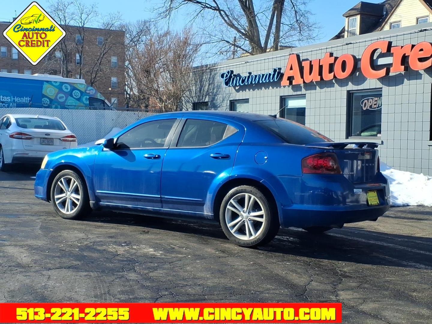 2012 Blue Streak Pearl Coat Dodge Avenger SXT Plus (1C3CDZEG6CN) with an 3.6L Pentastar 3.6L Flex Fuel V6 283hp 260ft. lbs. Sequential Multiport Fuel Injection engine, 6-Speed Shiftable Automatic transmission, located at 2813 Gilbert Avenue, Cincinnati, OH, 45206, (513) 221-2255, 39.130219, -84.489189 - Photo#2
