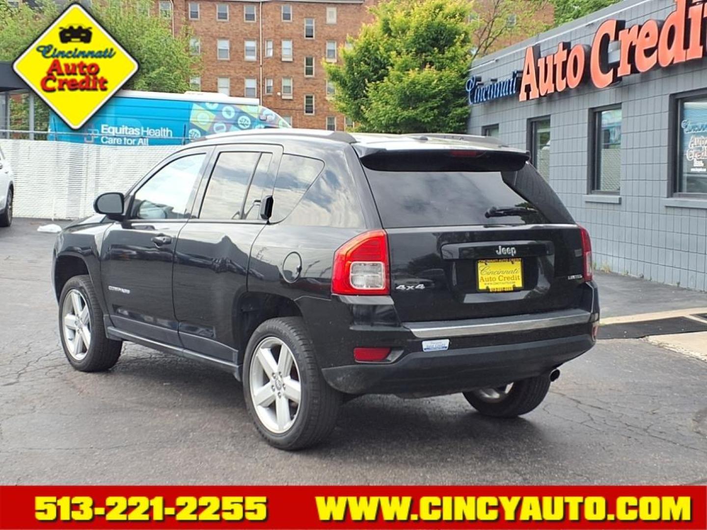 2012 Black Clear Coat Jeep Compass Limited (1C4NJDCB7CD) with an 2.4L 2.4L I4 172hp 165ft. lbs. Sequential Multiport Fuel Injection engine, CVT transmission, located at 2813 Gilbert Avenue, Cincinnati, OH, 45206, (513) 221-2255, 39.130219, -84.489189 - Photo#2