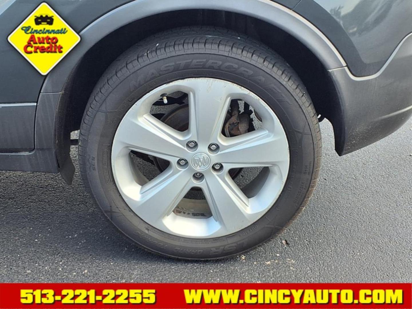 2016 River Rock Metallic/Dark Cocoa Ash Buick Encore Base (KL4CJESB0GB) with an 1.4L Ecotec 1.4L Turbo I4 138hp 148ft. lbs. Sequential Multiport Fuel Injection engine, 6-Speed Automatic w/Driver Shift Control transmission, located at 5489 Dixie Highway, Fairfield, OH, 45014, (513) 221-2255, 39.333084, -84.523834 - Photo#3