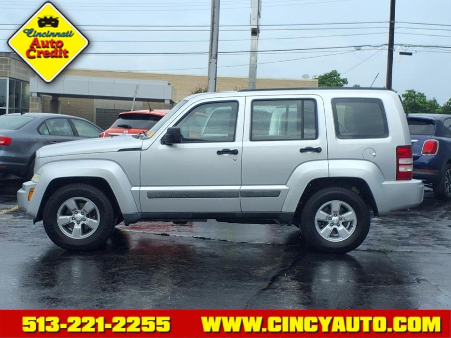 2012 Silver Jeep Liberty Sport (1C4PJLAK9CW) with an 3.7L 3.7L V6 210hp 235ft. lbs. Sequential Multiport Fuel Injection engine, 4-Speed Automatic transmission, located at 2813 Gilbert Avenue, Cincinnati, OH, 45206, (513) 221-2255, 39.130219, -84.489189 - Photo#1