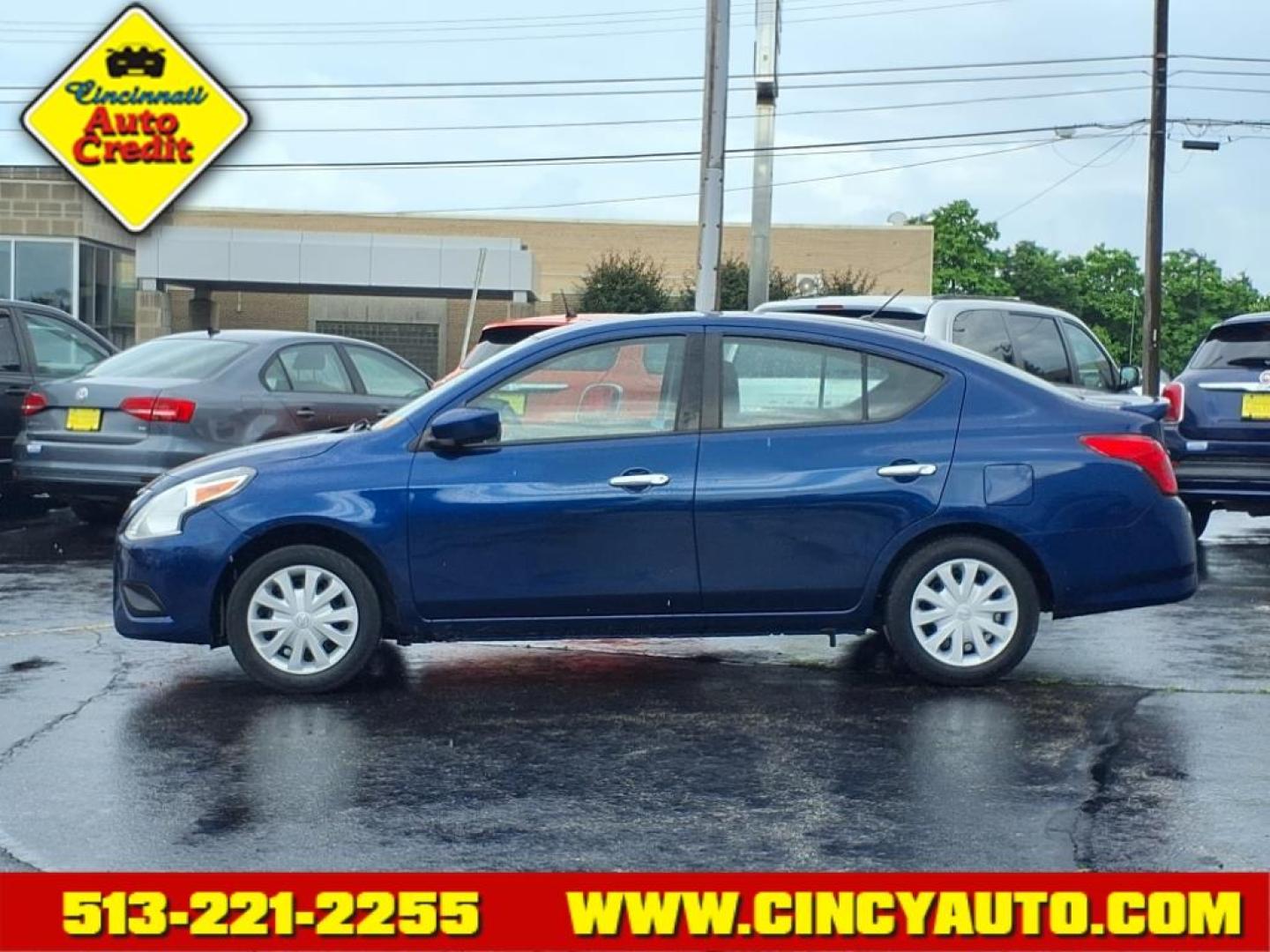 2019 Deep Blue Pearl Nissan Versa SV (3N1CN7AP3KL) with an 1.6L 1.6L I4 109hp 107ft. lbs. Sequential Multiport Fuel Injection engine, CVT transmission, located at 2813 Gilbert Avenue, Cincinnati, OH, 45206, (513) 221-2255, 39.130219, -84.489189 - Photo#1