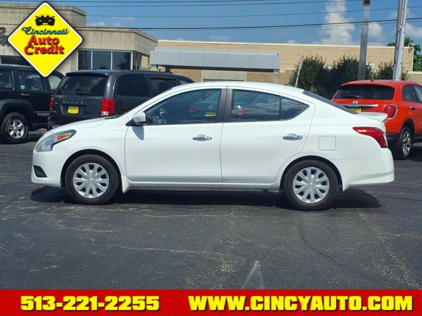 2015 Fresh Powder Nissan Versa 1.6 SV (3N1CN7APXFL) with an 1.6L 1.6L I4 109hp 107ft. lbs. Sequential Multiport Fuel Injection engine, CVT transmission, located at 2813 Gilbert Avenue, Cincinnati, OH, 45206, (513) 221-2255, 39.130219, -84.489189 - Photo#1