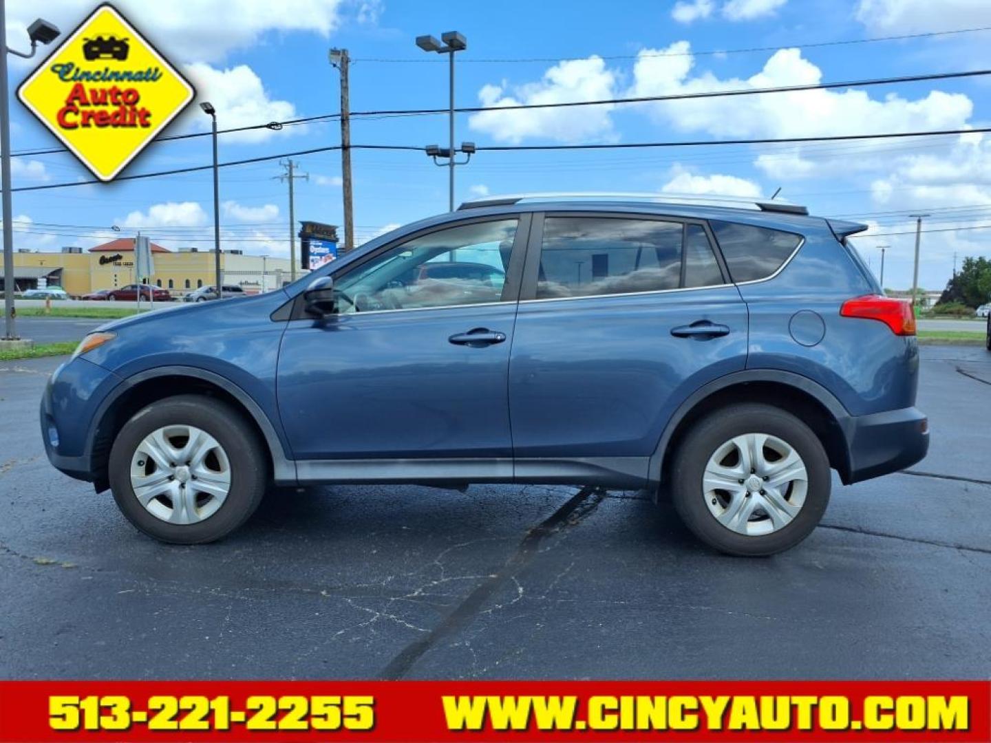 2014 Shoreline Blue Pearl Toyota RAV4 LE (2T3ZFREV8EW) with an 2.5L 2.5L I4 176hp 172ft. lbs. Sequential Multiport Fuel Injection engine, 6-Speed Shiftable Automatic transmission, located at 5489 Dixie Highway, Fairfield, OH, 45014, (513) 221-2255, 39.333084, -84.523834 - Photo#1