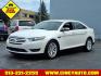 2013 White Platinum Metallic Tri-Coat Ford Taurus Limited (1FAHP2F81DG) with an 3.5L 3.5L V6 288hp 254ft. lbs. Direct Injection engine, 6-Speed Shiftable Automatic transmission, located at 2813 Gilbert Avenue, Cincinnati, OH, 45206, (513) 221-2255, 39.130219, -84.489189 - Photo#0