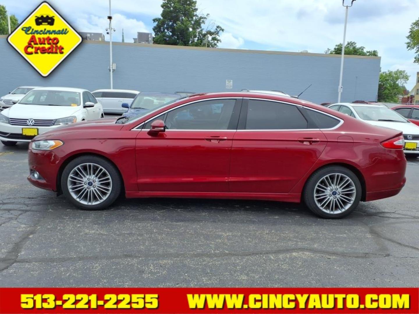 2016 Ruby Red Metallic Tinted Clearcoat Ford Fusion SE (1FA6P0HD9G5) with an 1.5L EcoBoost 1.5L Turbo I4 181hp 185ft. lbs. Direct Injection engine, 6-Speed Shiftable Automatic transmission, located at 2813 Gilbert Avenue, Cincinnati, OH, 45206, (513) 221-2255, 39.130219, -84.489189 - Photo#1