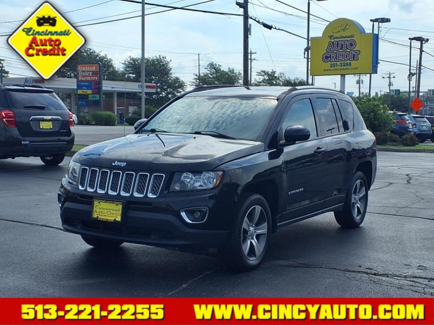 2017 Black Clear Coat Jeep Compass High Altitude (1C4NJCEB5HD) with an 2.4L 2.4L I4 172hp 165ft. lbs. Sequential Multiport Fuel Injection engine, 6-Speed Shiftable Automatic transmission, located at 5489 Dixie Highway, Fairfield, OH, 45014, (513) 221-2255, 39.333084, -84.523834 - Photo#0