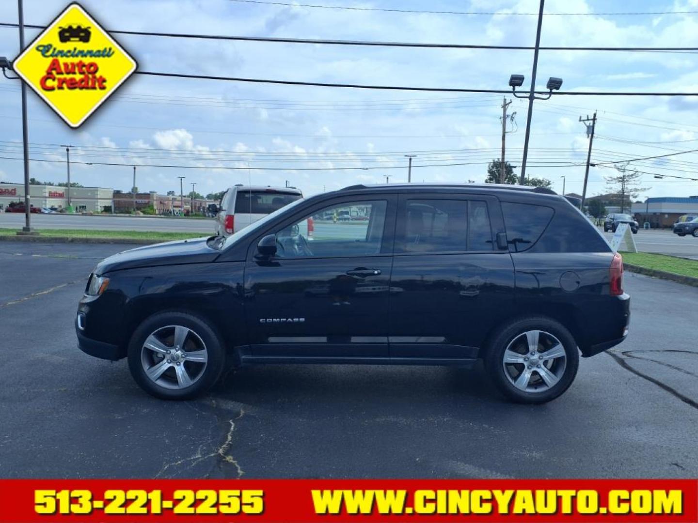 2017 Black Clear Coat Jeep Compass High Altitude (1C4NJCEB5HD) with an 2.4L 2.4L I4 172hp 165ft. lbs. Sequential Multiport Fuel Injection engine, 6-Speed Shiftable Automatic transmission, located at 5489 Dixie Highway, Fairfield, OH, 45014, (513) 221-2255, 39.333084, -84.523834 - Photo#1