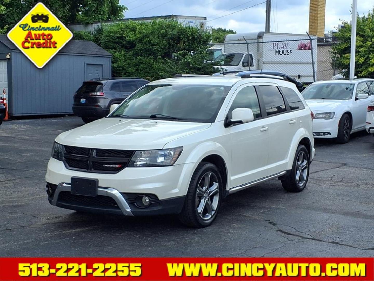 2017 Vice White Dodge Journey Crossroad (3C4PDCGB5HT) with an 2.4L 2.4L I4 173hp 166ft. lbs. Sequential Multiport Fuel Injection engine, 4-Speed Shiftable Automatic transmission, located at 2813 Gilbert Avenue, Cincinnati, OH, 45206, (513) 221-2255, 39.130219, -84.489189 - Photo#0
