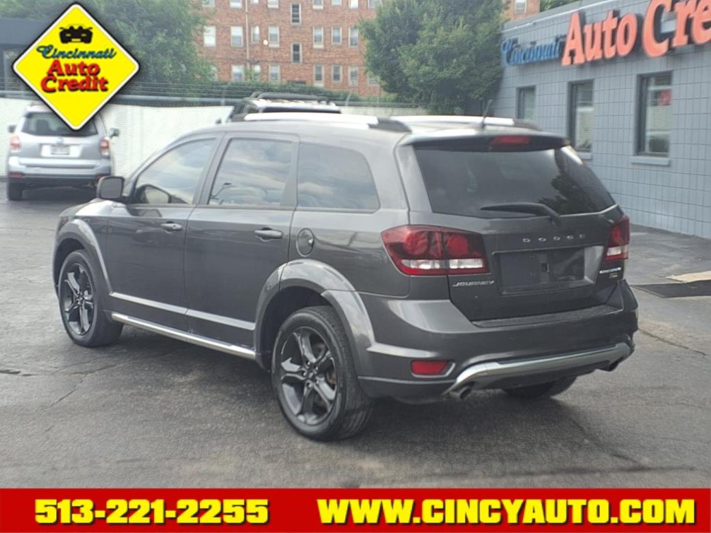 2018 Bruiser Grey Clear Coat Dodge Journey Crossroad (3C4PDCGG6JT) with an 3.6L Pentastar 3.6L Flex Fuel V6 283hp 260ft. lbs. Sequential Multiport Fuel Injection engine, 6-Speed Shiftable Automatic transmission, located at 2813 Gilbert Avenue, Cincinnati, OH, 45206, (513) 221-2255, 39.130219, -84.489189 - Photo#2
