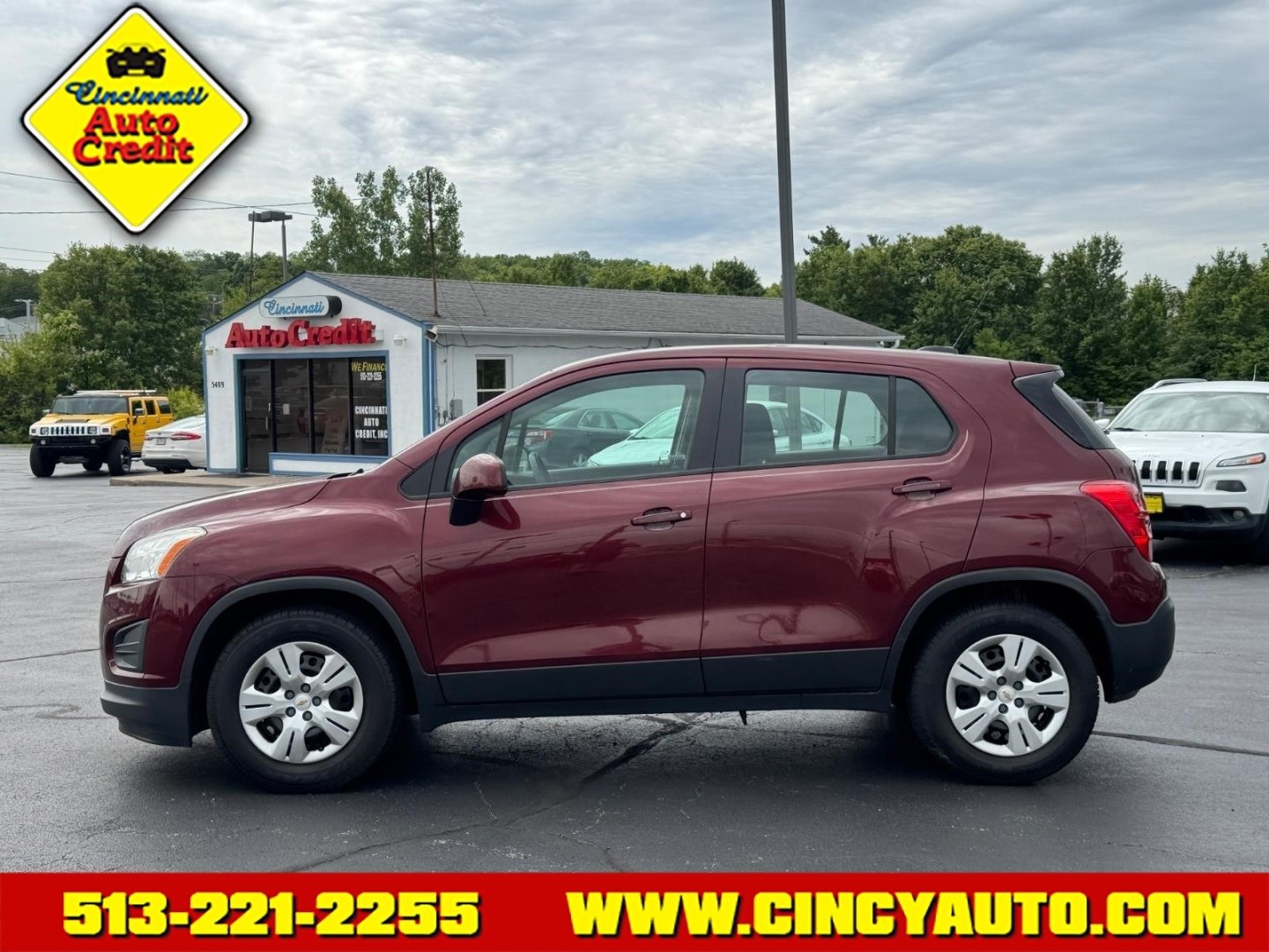 2016 Crimson Metallic G7t Chevrolet Trax LS (3GNCJKSB9GL) with an 1.4L Ecotec 1.4L Turbo I4 138hp 148ft. lbs. Sequential Multiport Fuel Injection engine, 6-Speed Shiftable Automatic transmission, located at 5489 Dixie Highway, Fairfield, OH, 45014, (513) 221-2255, 39.333084, -84.523834 - Photo#1