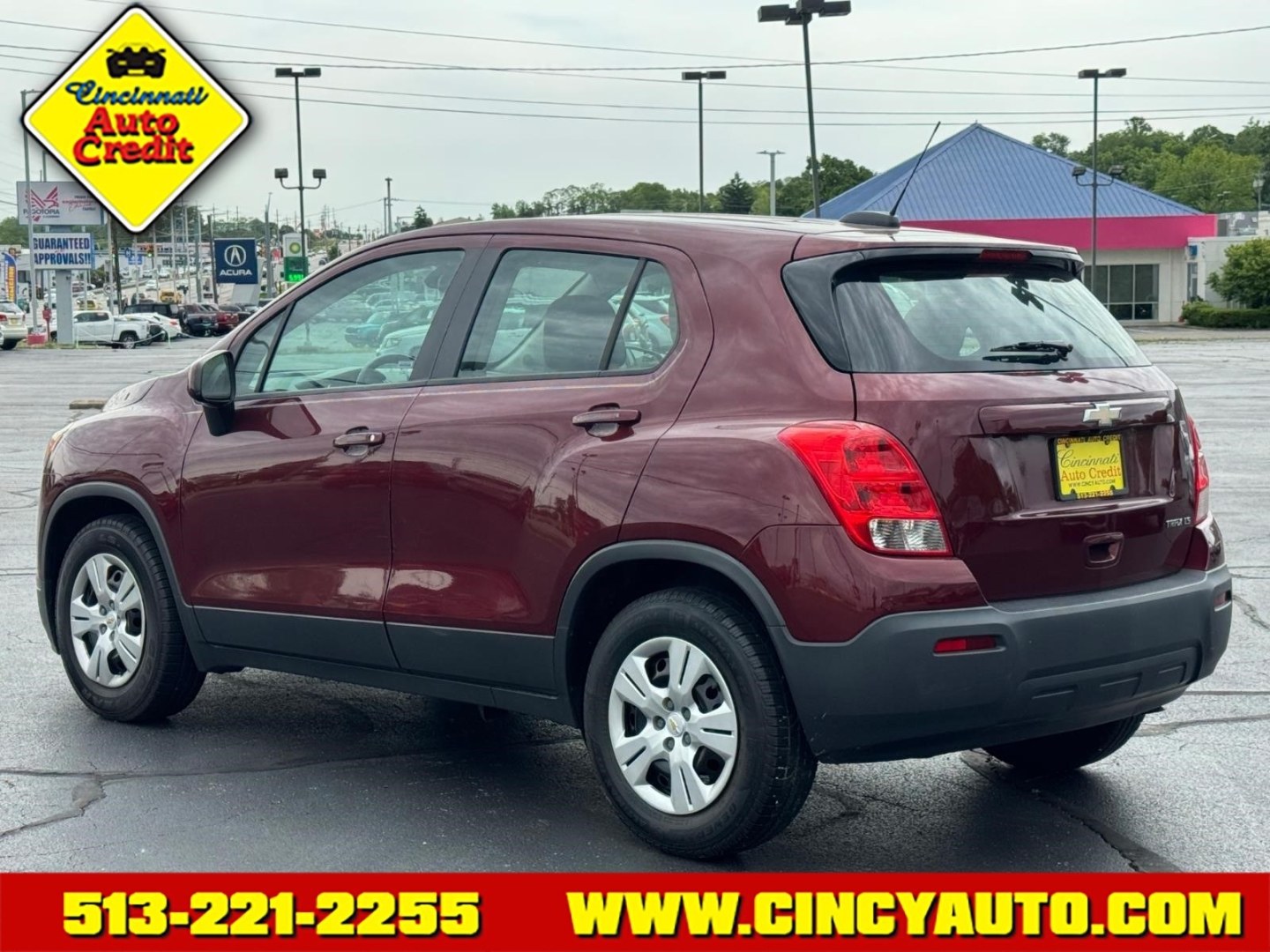 2016 Crimson Metallic G7t Chevrolet Trax LS (3GNCJKSB9GL) with an 1.4L Ecotec 1.4L Turbo I4 138hp 148ft. lbs. Sequential Multiport Fuel Injection engine, 6-Speed Shiftable Automatic transmission, located at 5489 Dixie Highway, Fairfield, OH, 45014, (513) 221-2255, 39.333084, -84.523834 - Photo#2