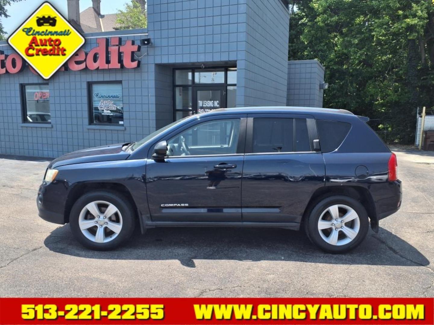 2012 True Blue Pearl Coat Pbu Jeep Compass Sport (1C4NJCBA8CD) with an 2.0L 2.0L I4 158hp 141ft. lbs. Sequential Multiport Fuel Injection engine, CVT transmission, located at 2813 Gilbert Avenue, Cincinnati, OH, 45206, (513) 221-2255, 39.130219, -84.489189 - Photo#1