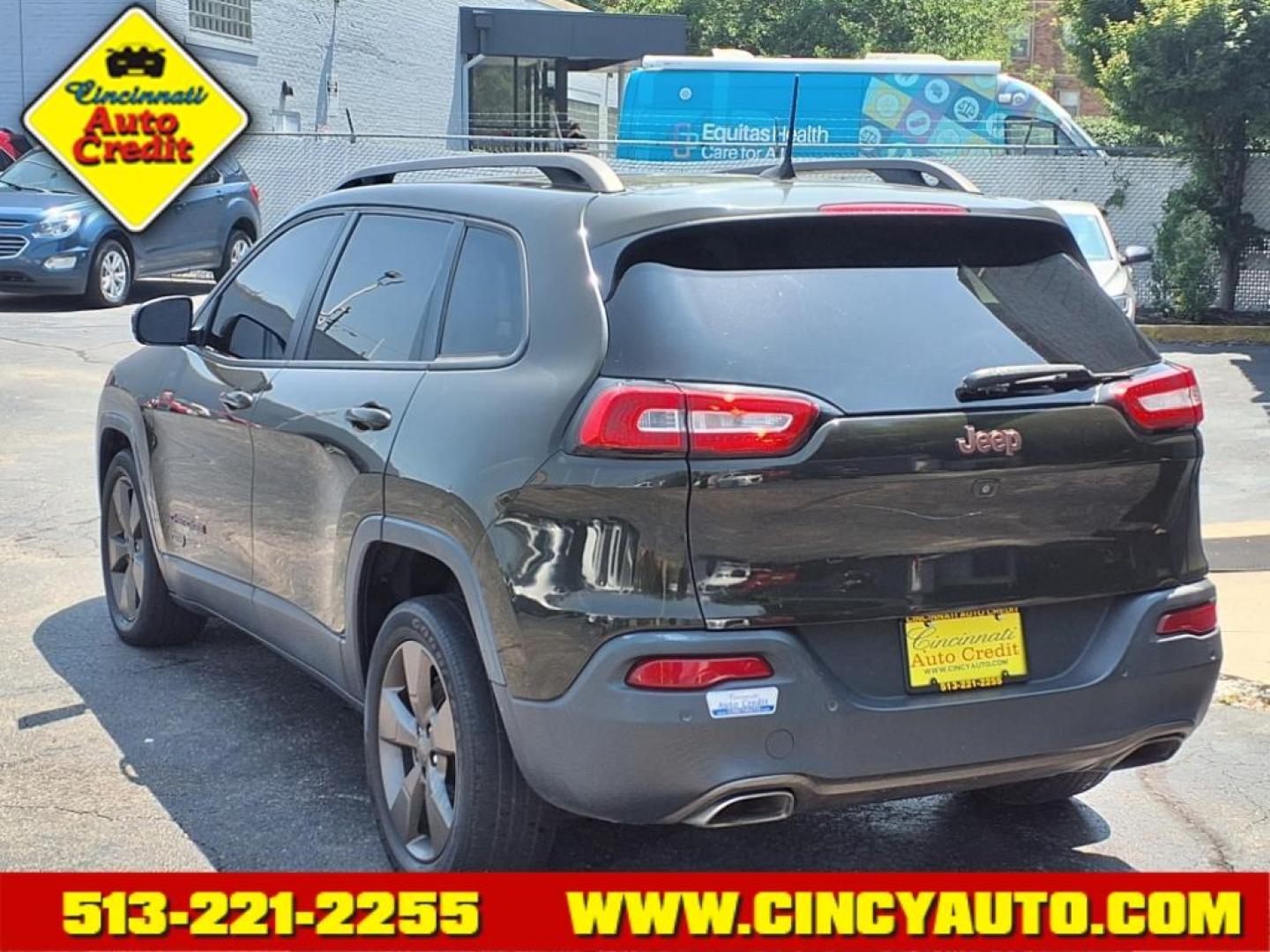 2016 Eco Green Pearl Coat Pgx Jeep Cherokee Latitude (1C4PJLCSXGW) with an 3.2L 3.2L V6 271hp 239ft. lbs. Sequential Multiport Fuel Injection engine, 9-Speed Shiftable Automatic transmission, located at 2813 Gilbert Avenue, Cincinnati, OH, 45206, (513) 221-2255, 39.130219, -84.489189 - Photo#2