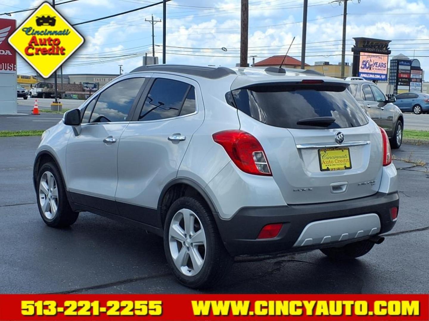 2015 Quicksilver Metallic/Dark Argent Metallic Buick Encore Convenience (KL4CJFSB4FB) with an 1.4L Ecotec 1.4L Turbo I4 138hp 148ft. lbs. Sequential Multiport Fuel Injection engine, 6-Speed Automatic transmission, located at 5489 Dixie Highway, Fairfield, OH, 45014, (513) 221-2255, 39.333084, -84.523834 - Photo#2