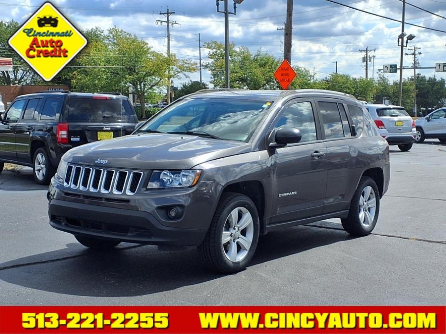 2016 Maximum Steel Metallic Clear Coat Jeep Compass Sport (1C4NJDBB3GD) with an 2.4L 2.4L I4 172hp 165ft. lbs. Sequential Multiport Fuel Injection engine, 6-Speed Shiftable Automatic transmission, located at 5489 Dixie Highway, Fairfield, OH, 45014, (513) 221-2255, 39.333084, -84.523834 - Photo#0