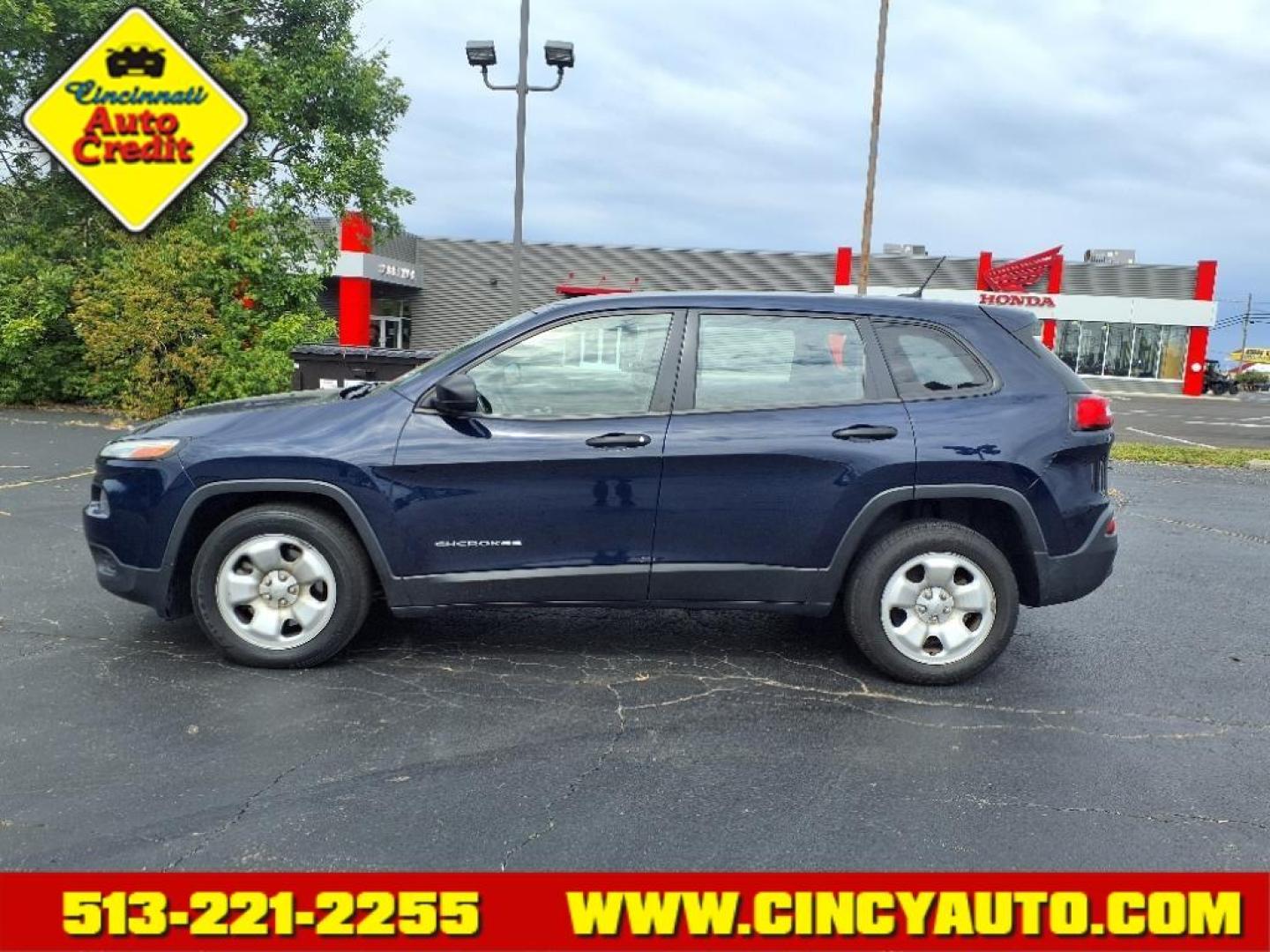 2016 True Blue Pearl Coat Jeep Cherokee Sport (1C4PJLAB9GW) with an 2.4L 2.4L I4 180hp 171ft. lbs. Sequential Multiport Fuel Injection engine, 9-Speed Shiftable Automatic transmission, located at 5489 Dixie Highway, Fairfield, OH, 45014, (513) 221-2255, 39.333084, -84.523834 - Photo#1