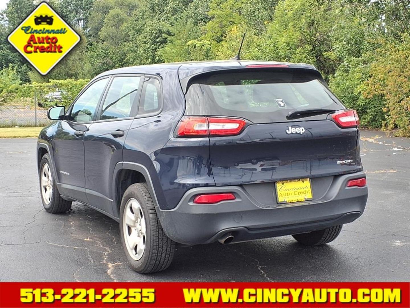 2016 True Blue Pearl Coat Jeep Cherokee Sport (1C4PJLAB9GW) with an 2.4L 2.4L I4 180hp 171ft. lbs. Sequential Multiport Fuel Injection engine, 9-Speed Shiftable Automatic transmission, located at 5489 Dixie Highway, Fairfield, OH, 45014, (513) 221-2255, 39.333084, -84.523834 - Photo#2