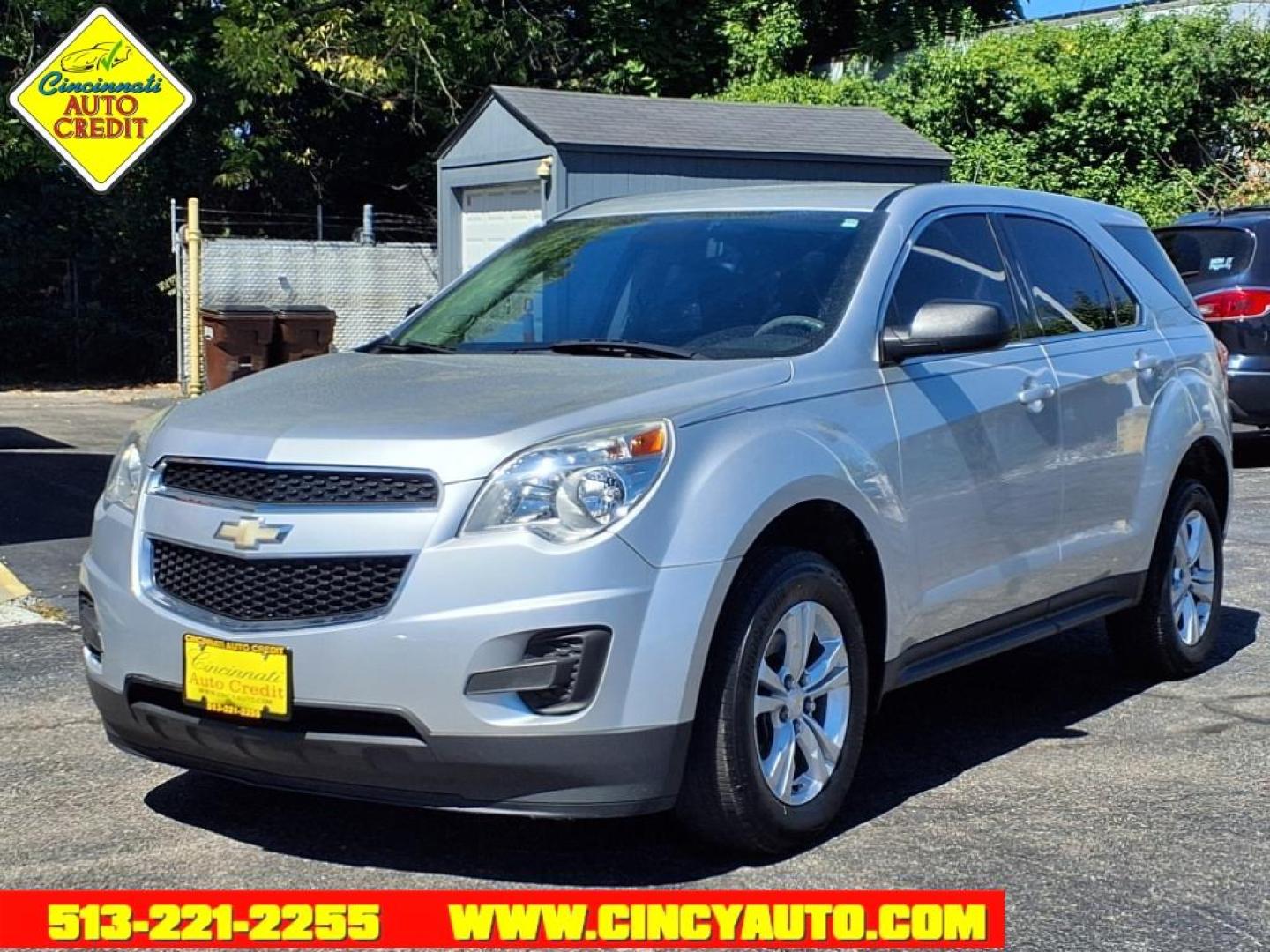 2013 Silver Ice Metallic Chevrolet Equinox LS (2GNALBEK5D1) with an 2.4L 2.4L I4 182hp 172ft. lbs. Direct Injection engine, 6-Speed Shiftable Automatic transmission, located at 2813 Gilbert Avenue, Cincinnati, OH, 45206, (513) 221-2255, 39.130219, -84.489189 - Photo#0