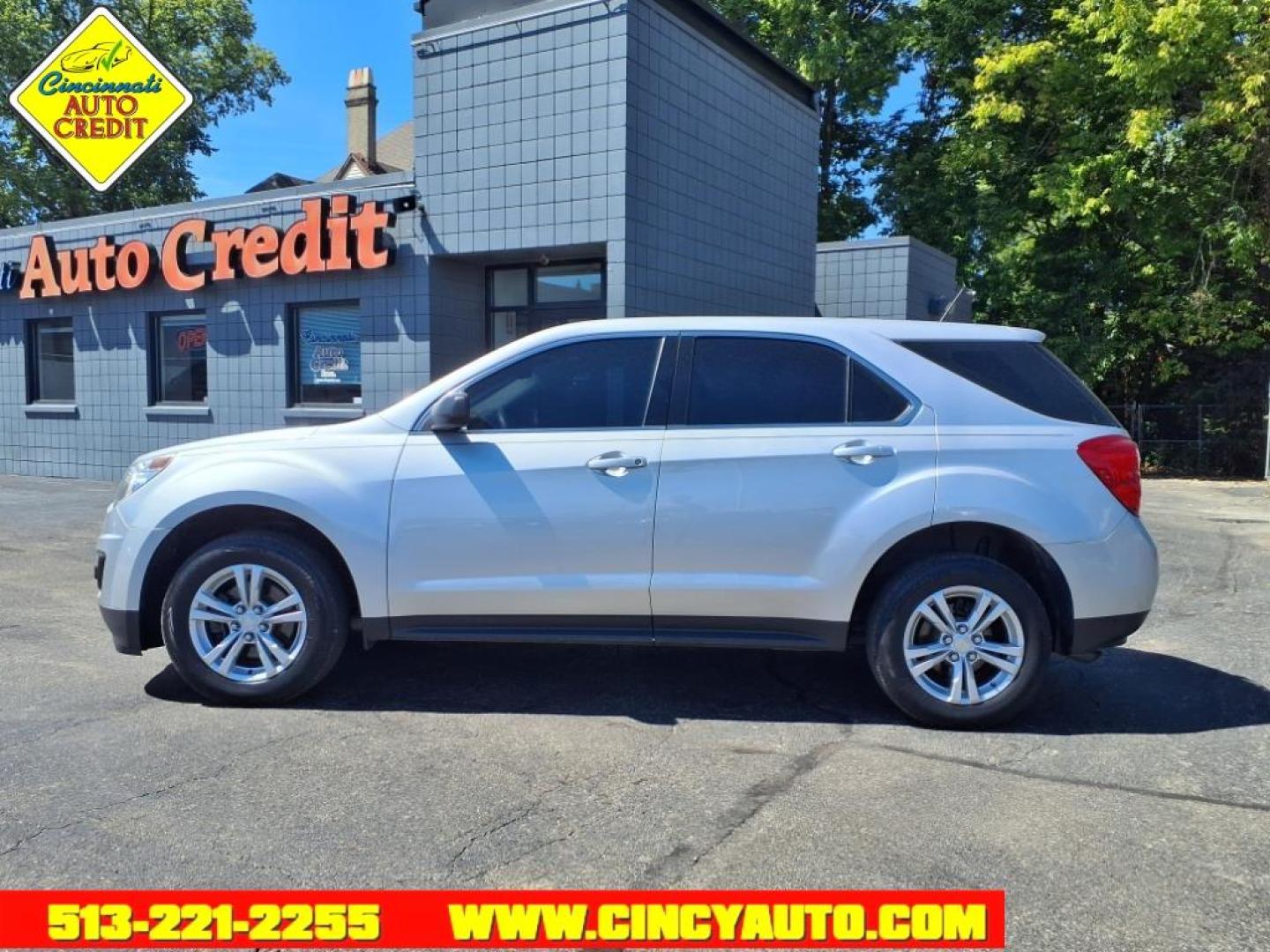 2013 Silver Ice Metallic Chevrolet Equinox LS (2GNALBEK5D1) with an 2.4L 2.4L I4 182hp 172ft. lbs. Direct Injection engine, 6-Speed Shiftable Automatic transmission, located at 2813 Gilbert Avenue, Cincinnati, OH, 45206, (513) 221-2255, 39.130219, -84.489189 - Photo#1