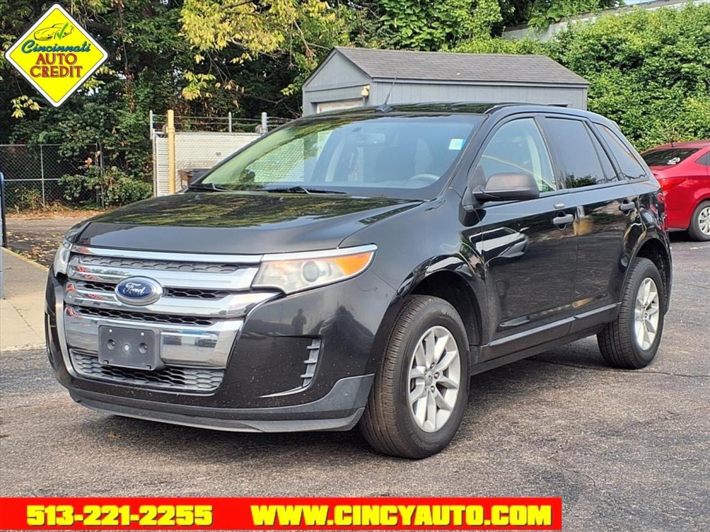2013 Tuxedo Black Metallic Ford Edge SE (2FMDK3GCXDB) with an 3.5L 3.5L V6 285hp 253ft. lbs. Sequential Multiport Fuel Injection engine, 6-Speed Shiftable Automatic transmission, located at 2813 Gilbert Avenue, Cincinnati, OH, 45206, (513) 221-2255, 39.130219, -84.489189 - Photo#0