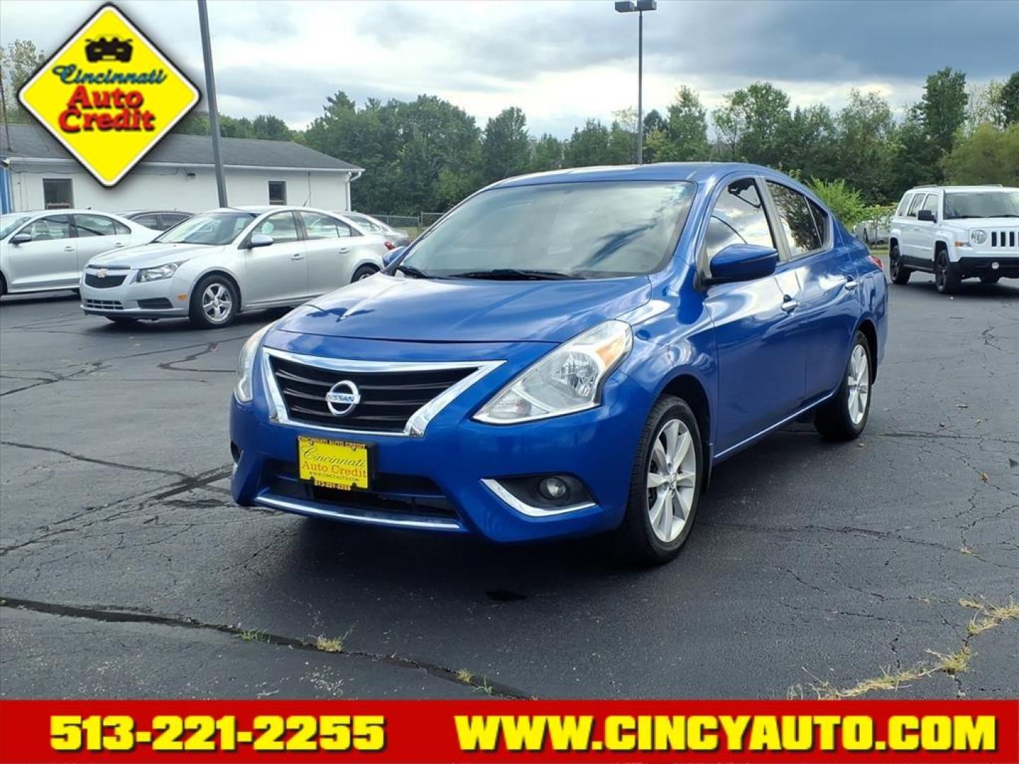 2015 Metallic Blue Nissan Versa 1.6 SL (3N1CN7AP2FL) with an 1.6L 1.6L I4 109hp 107ft. lbs. Sequential Multiport Fuel Injection engine, CVT transmission, located at 5489 Dixie Highway, Fairfield, OH, 45014, (513) 221-2255, 39.333084, -84.523834 - Photo#0