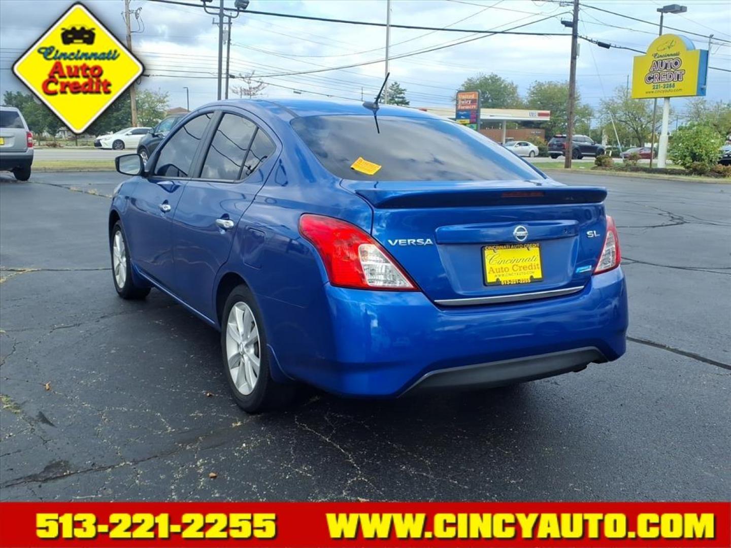 2015 Metallic Blue Nissan Versa 1.6 SL (3N1CN7AP2FL) with an 1.6L 1.6L I4 109hp 107ft. lbs. Sequential Multiport Fuel Injection engine, CVT transmission, located at 5489 Dixie Highway, Fairfield, OH, 45014, (513) 221-2255, 39.333084, -84.523834 - Photo#2