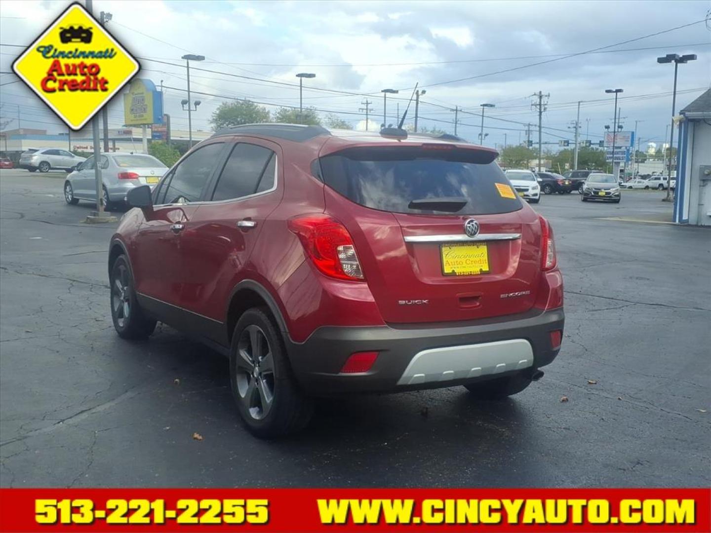 2016 Winterberry Red Metallic/Dark Argent Metallic Buick Encore Convenience (KL4CJBSB5GB) with an 1.4L Ecotec 1.4L Turbo I4 138hp 148ft. lbs. Sequential Multiport Fuel Injection engine, 6-Speed Automatic w/Driver Shift Control transmission, located at 5489 Dixie Highway, Fairfield, OH, 45014, (513) 221-2255, 39.333084, -84.523834 - Photo#2