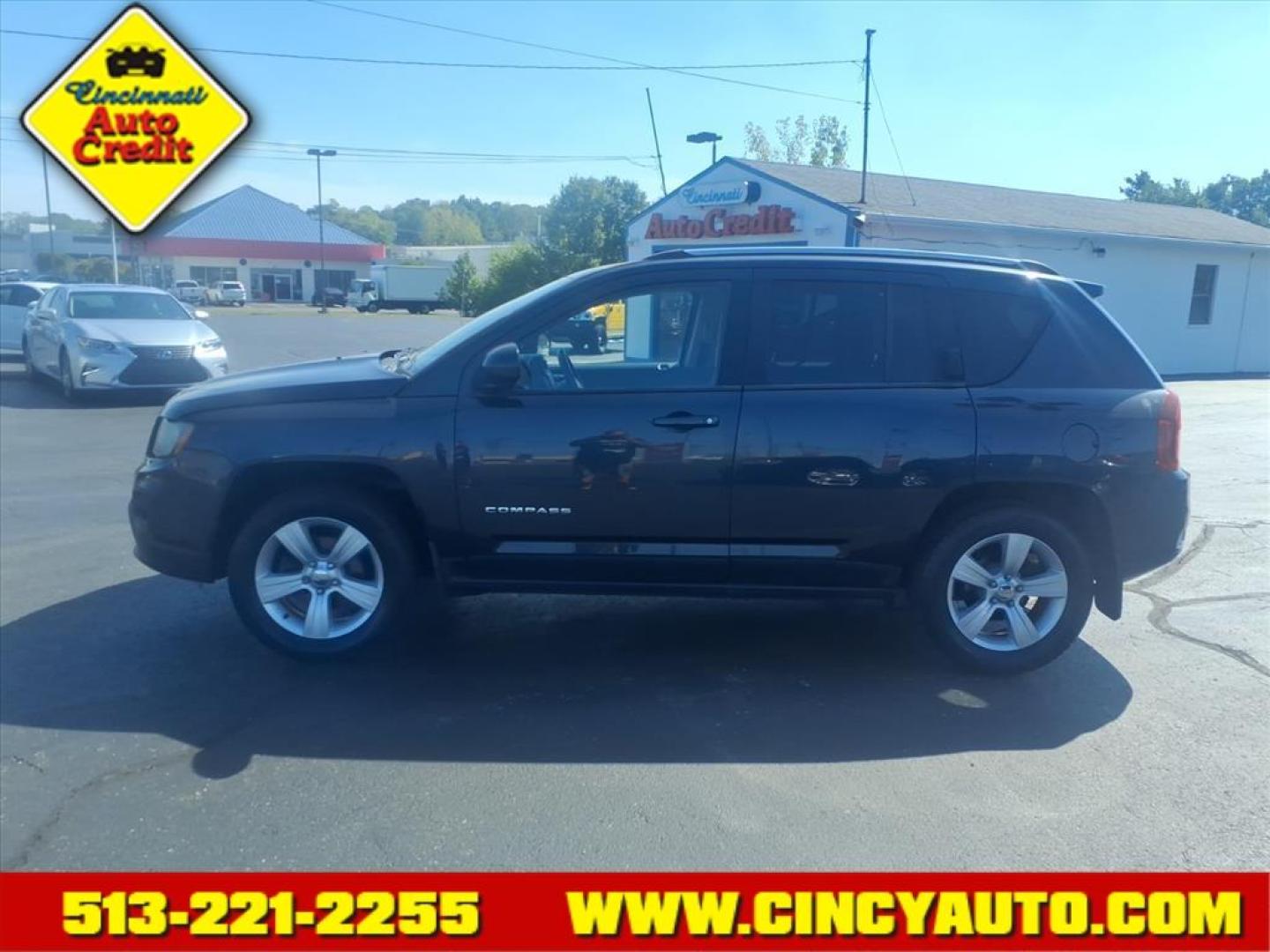 2014 Billet Silver Metallic Clear Coat Jeep Compass Latitude (1C4NJDEB2ED) with an 2.4L 2.4L I4 172hp 165ft. lbs. Sequential Multiport Fuel Injection engine, 6-Speed Shiftable Automatic transmission, located at 5489 Dixie Highway, Fairfield, OH, 45014, (513) 221-2255, 39.333084, -84.523834 - Photo#1