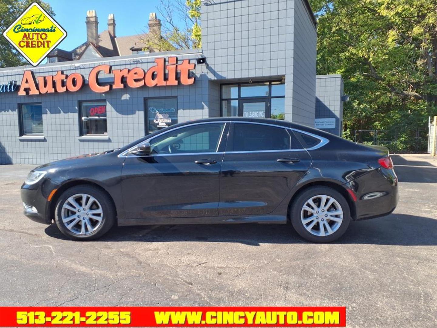 2015 Black Clear Coat Px8 Chrysler 200 Limited (1C3CCCABXFN) with an 2.4L 2.4L I4 184hp 173ft. lbs. Sequential Multiport Fuel Injection engine, 9-Speed Shiftable Automatic transmission, located at 2813 Gilbert Avenue, Cincinnati, OH, 45206, (513) 221-2255, 39.130219, -84.489189 - Photo#1