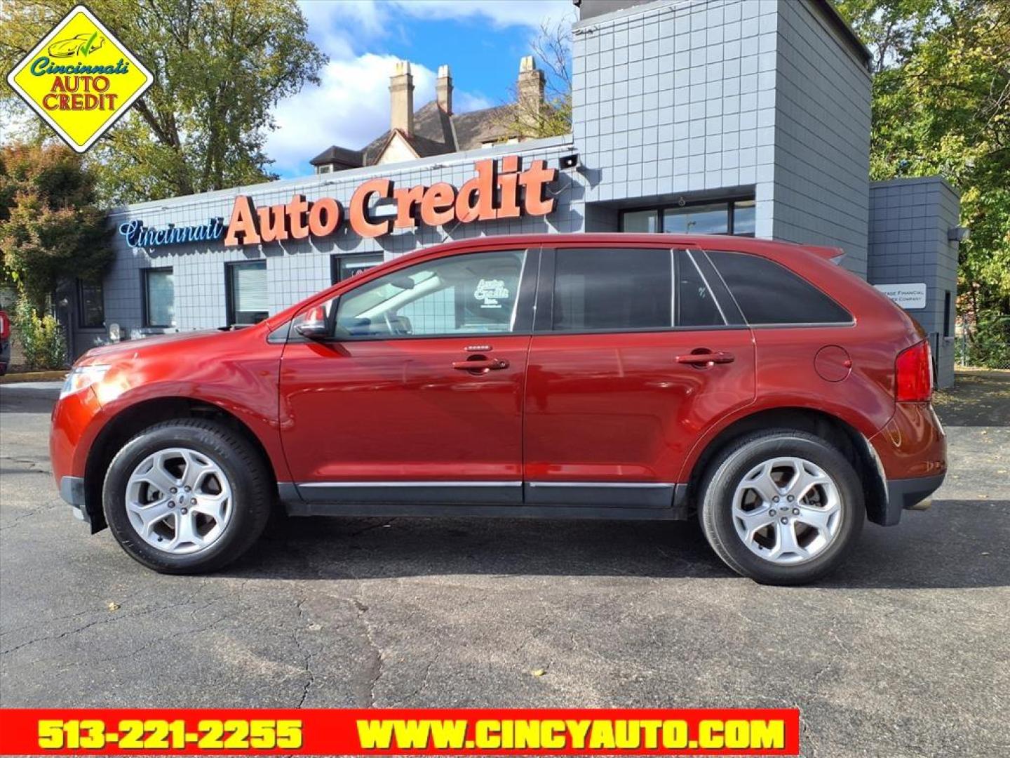 2014 Ruby Red Metallic Tinted Clearcoat Ford Edge SEL (2FMDK3JC2EB) with an 3.5L 3.5L V6 285hp 253ft. lbs. Sequential Multiport Fuel Injection engine, 6-Speed Shiftable Automatic transmission, located at 2813 Gilbert Avenue, Cincinnati, OH, 45206, (513) 221-2255, 39.130219, -84.489189 - Photo#1