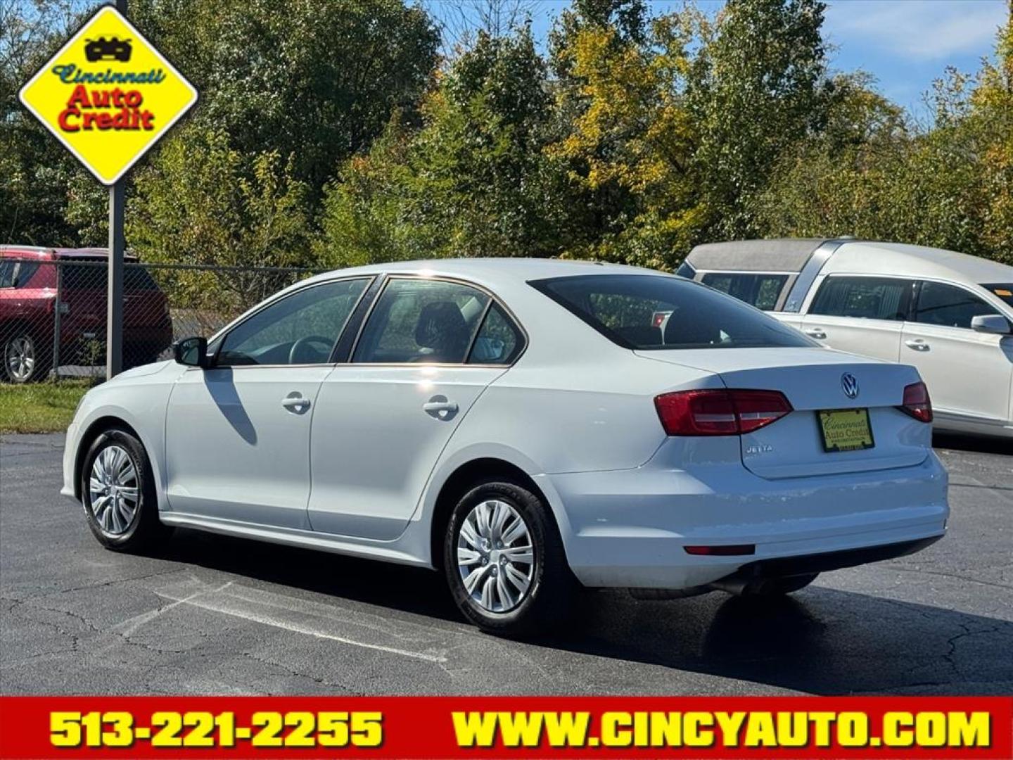 2015 Pure White Volkswagen Jetta S (3VW2K7AJ6FM) with an 2.0L 2.0L I4 115hp 125ft. lbs. Fuel Injected engine, 6-Speed Shiftable Automatic transmission, located at 5489 Dixie Highway, Fairfield, OH, 45014, (513) 221-2255, 39.333084, -84.523834 - Photo#2